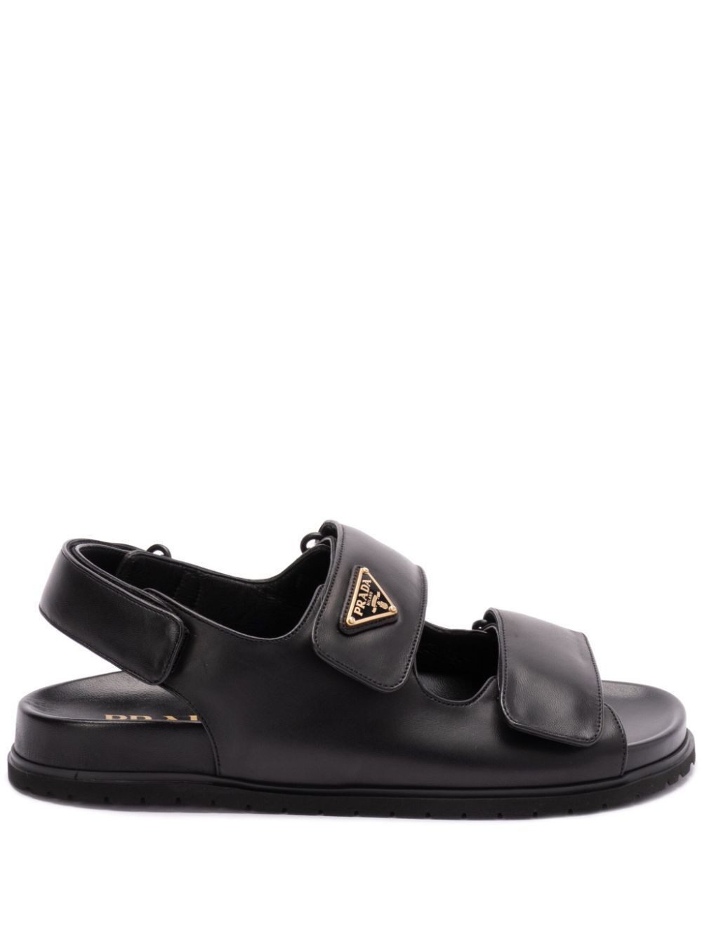 Prada TOUCH-STRAP LEATHER SANDALS Size US 10 / IT 40 - 1 Thumbnail