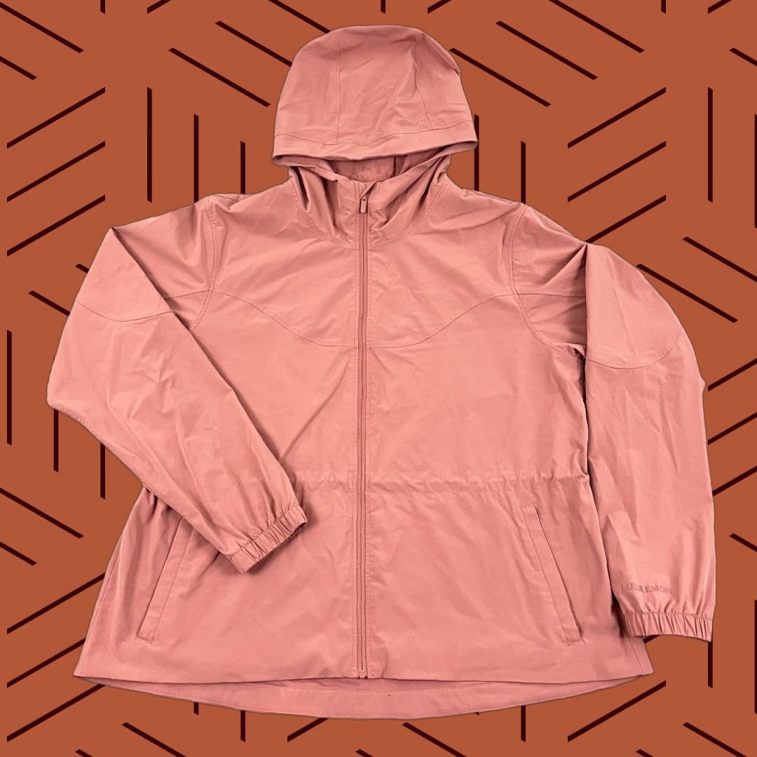 Lululemon Lululemon Jacket Women Size 12 Brier Rose Packable Water Repellent Hooded Full Zip Size XL / US 12-14 / IT 48-50 - 1 Thumbnail