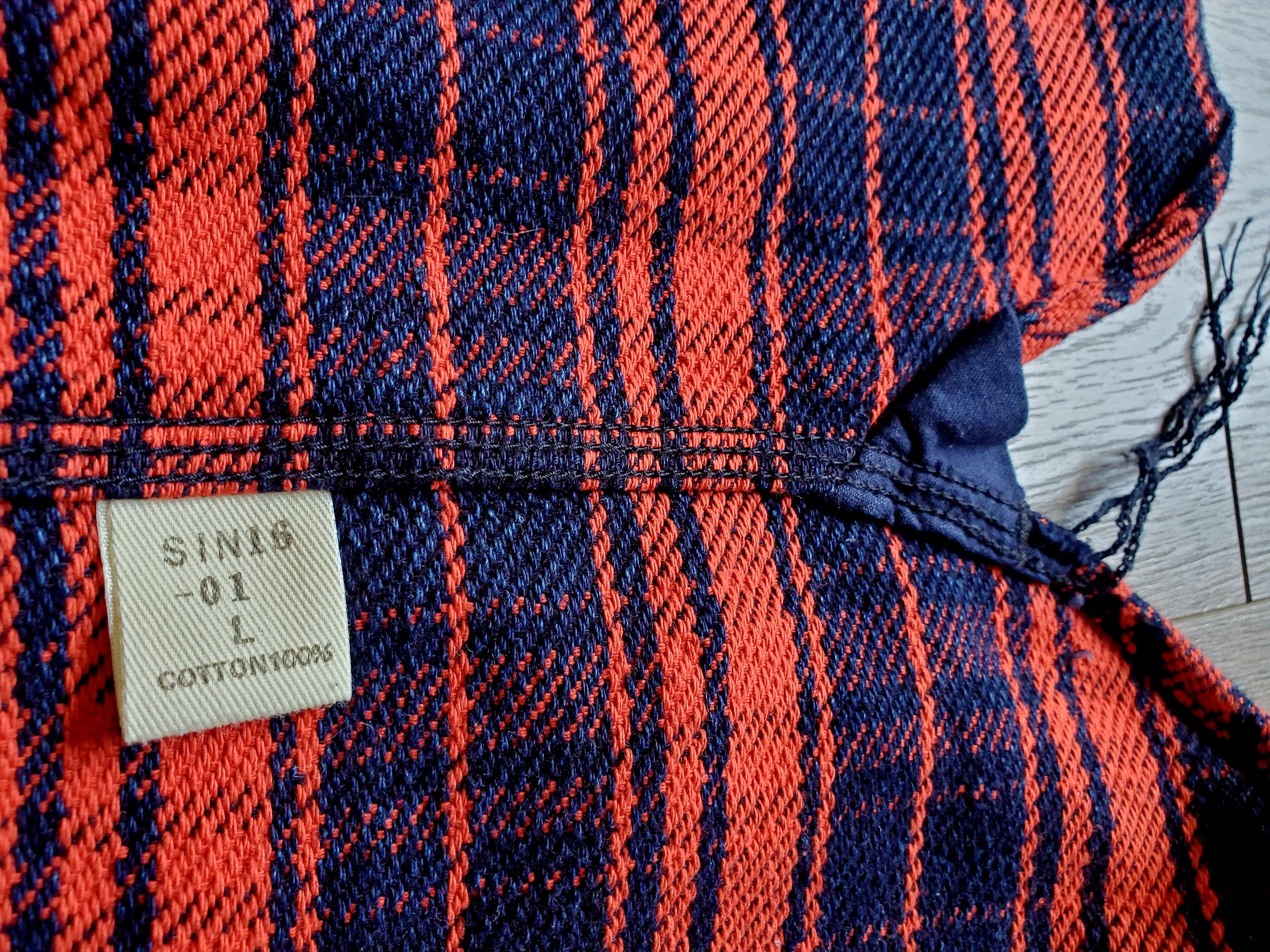 Samurai Jeans SIN16-01 Rope Dyed Indigo & Vermillion Flannel Size US L / EU 52-54 / 3 - 12 Thumbnail