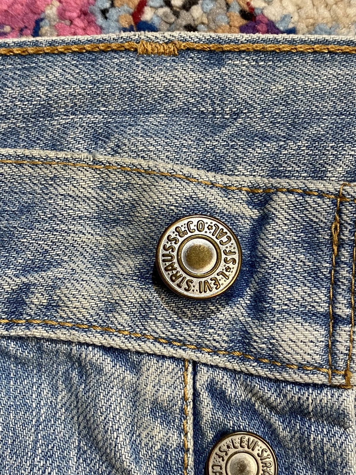 Levi's × Vintage Distressed Washed Blue Rindem Japan 501 Levis 30x32 Size US 32 / EU 48 - 15 Thumbnail