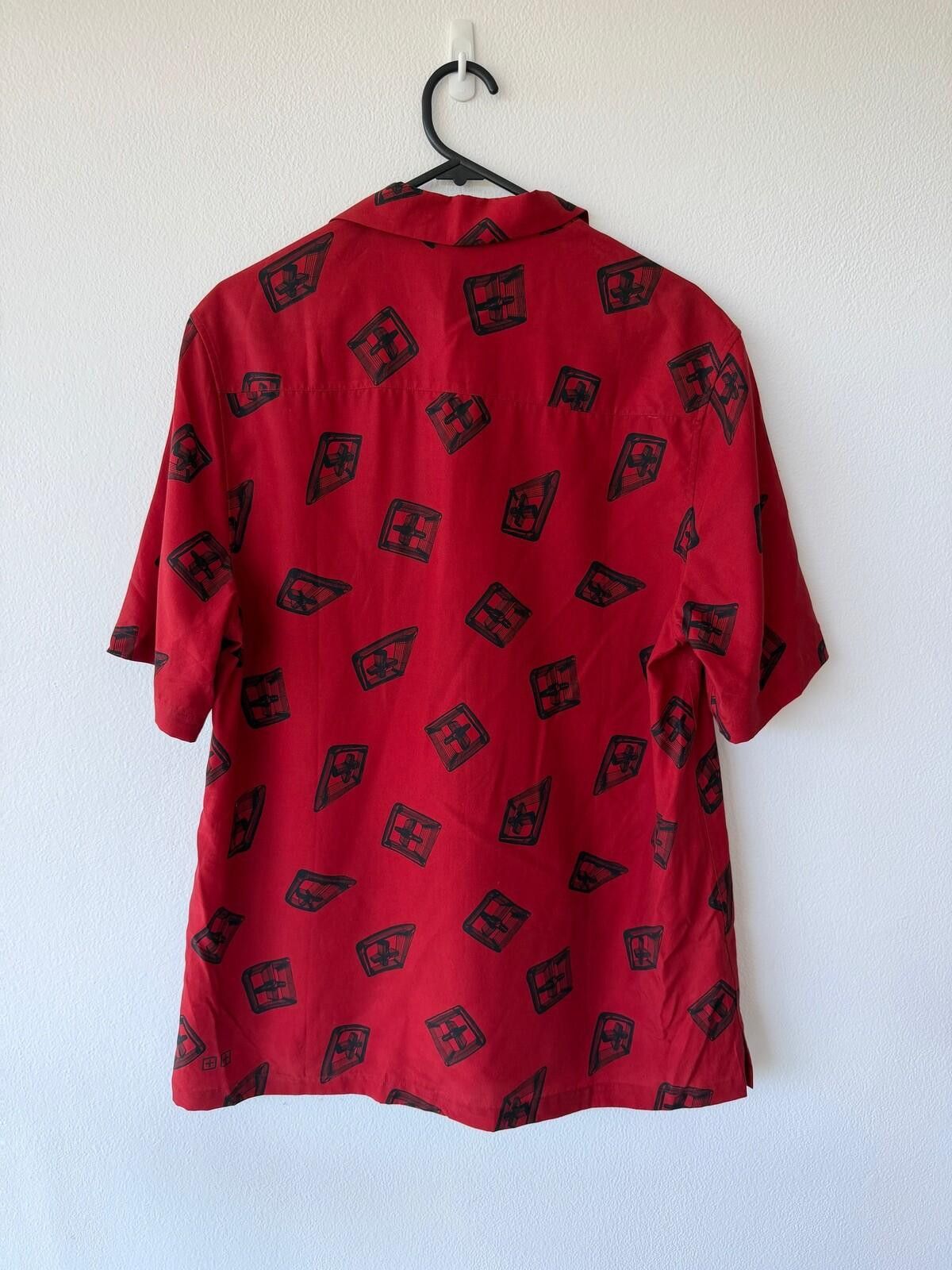 Ksubi new ksubi medium m short sleeve resort shirt 3d logo red Size US M / EU 48-50 / 2 - 5 Thumbnail