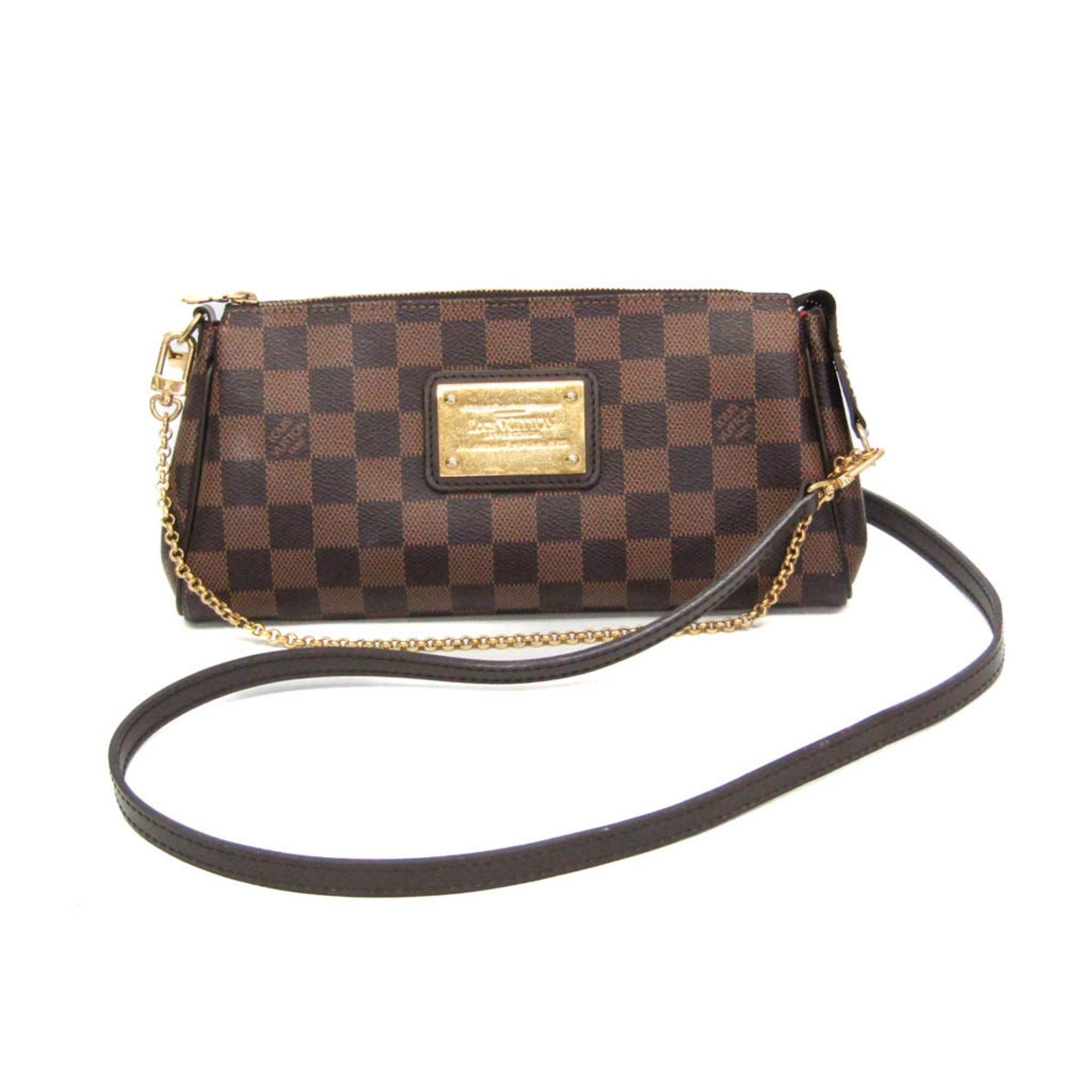 Louis Vuitton Louis Vuitton Damier Eva N55213 Women's Handbag,Shoulder Bag Brown,Ebene Size ONE SIZE - 1 Thumbnail