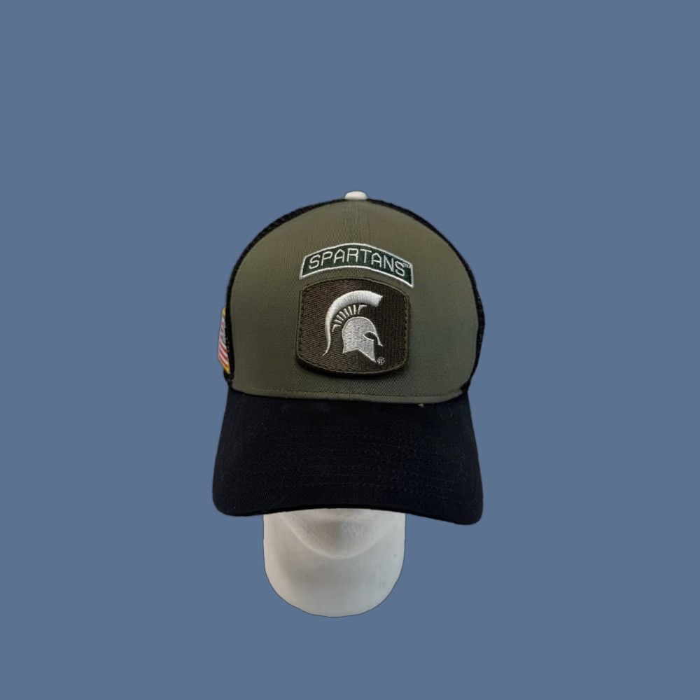 Nike VINTAGE Men’s Nike Michigan State Spartans Salute To Service Snapback Hat Size ONE SIZE - 1 Thumbnail