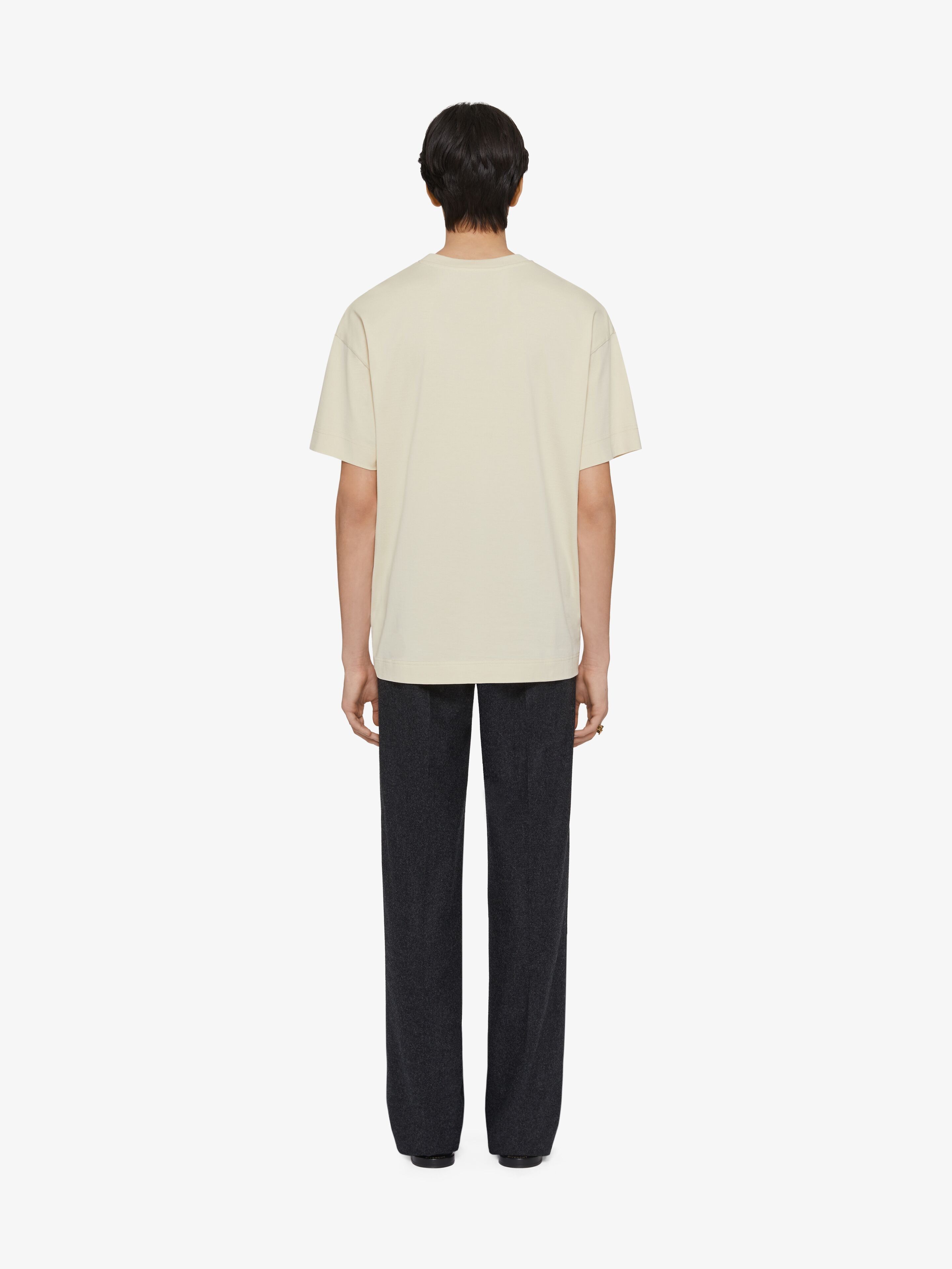 Givenchy o1srvl11e0725 Baroque Cotton Embroidery T-Shirt in Beige Size US XXL / EU 58 / 5 - 4 Thumbnail
