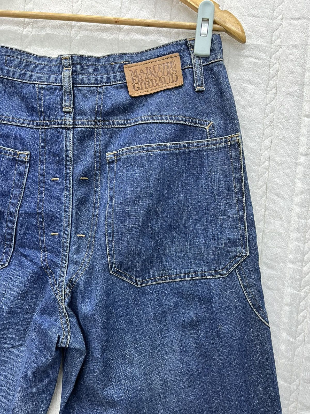 Marithe + Francois Girbaud 🔥MARITHE & FRANCOIS GIRBAUD BACKWARDS PATTERN BAGGY JEANS Size US 31 - 6 Thumbnail