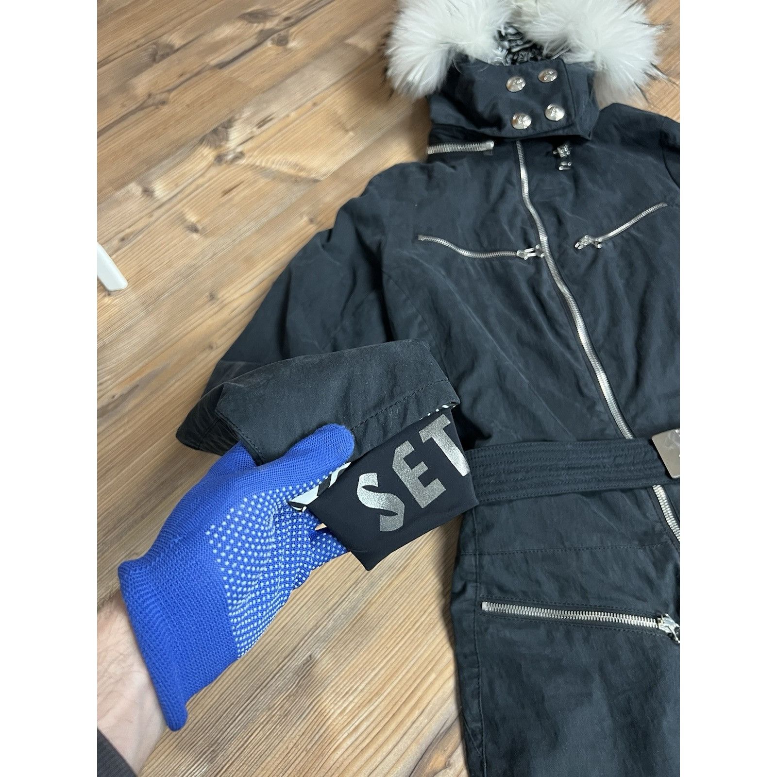 JET SET MINT! Jet Set Women`s Black Ski Overall Size 1 Size S / US 4 / IT 40 - 8 Thumbnail