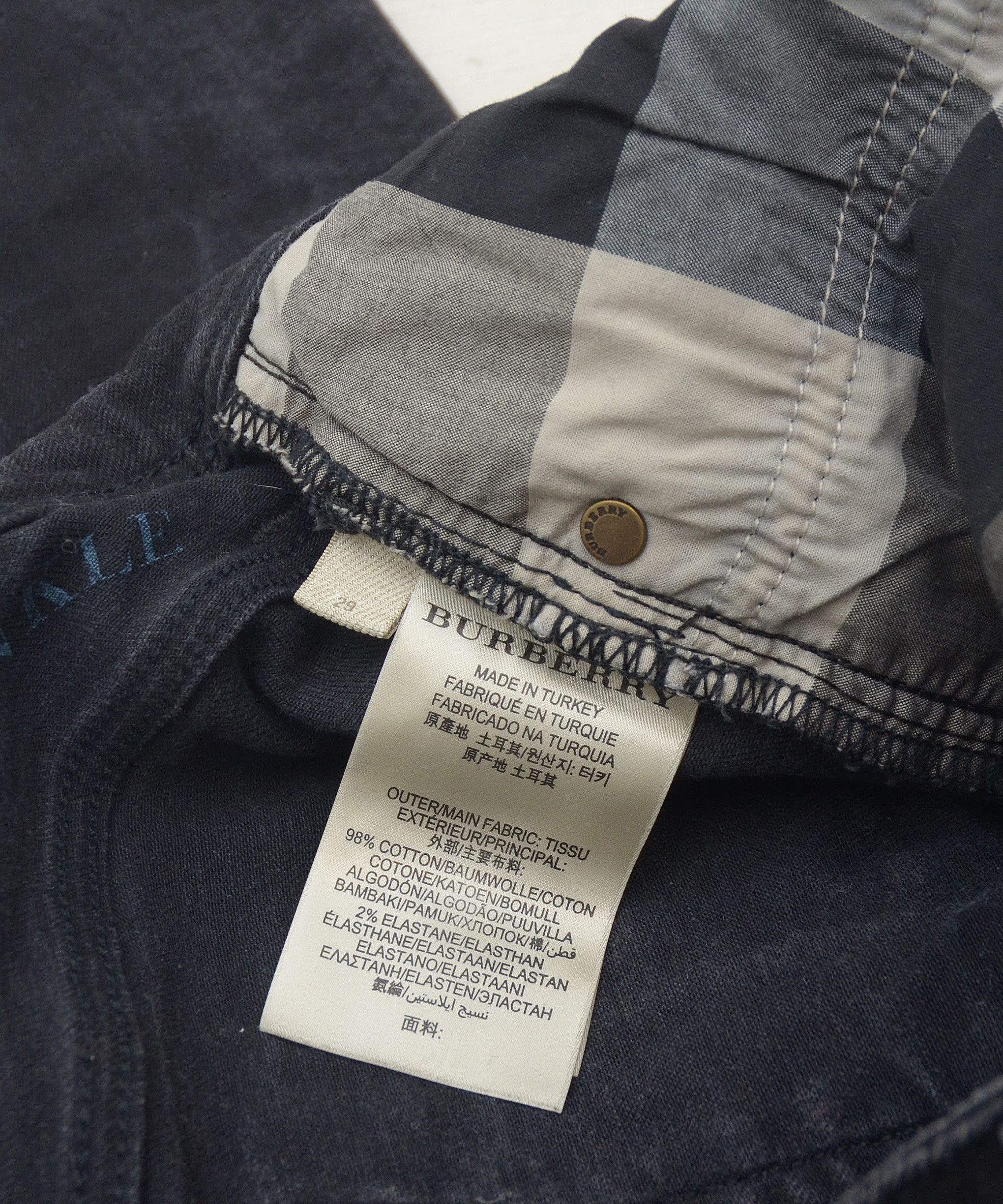 Burberry Burberry Brit Langley Skinny Ankle Deep Modal Jeans Y2K W29 Size 29" - 15 Thumbnail