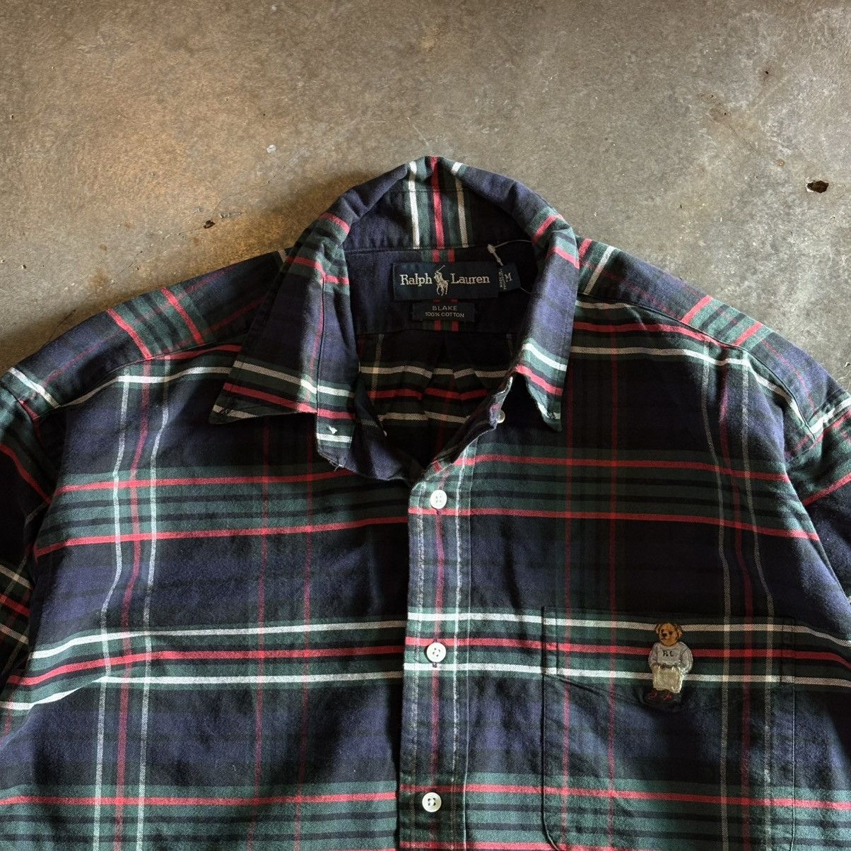 Polo Ralph Lauren Vintage Polo Ralph Lauren Polo Bear Chekered Button Ups Size US XL / EU 56 / 4 - 1 Thumbnail