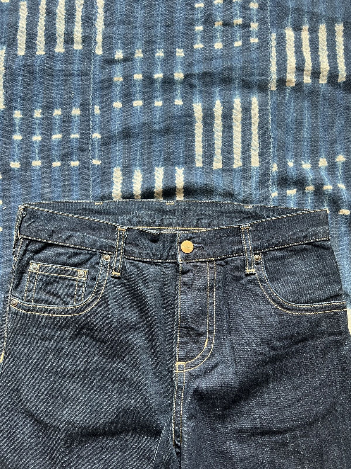 Carhartt Wip Carhartt WIP Indigo Bermuda Denim Shorts Size US 30 / EU 46 - 3 Thumbnail