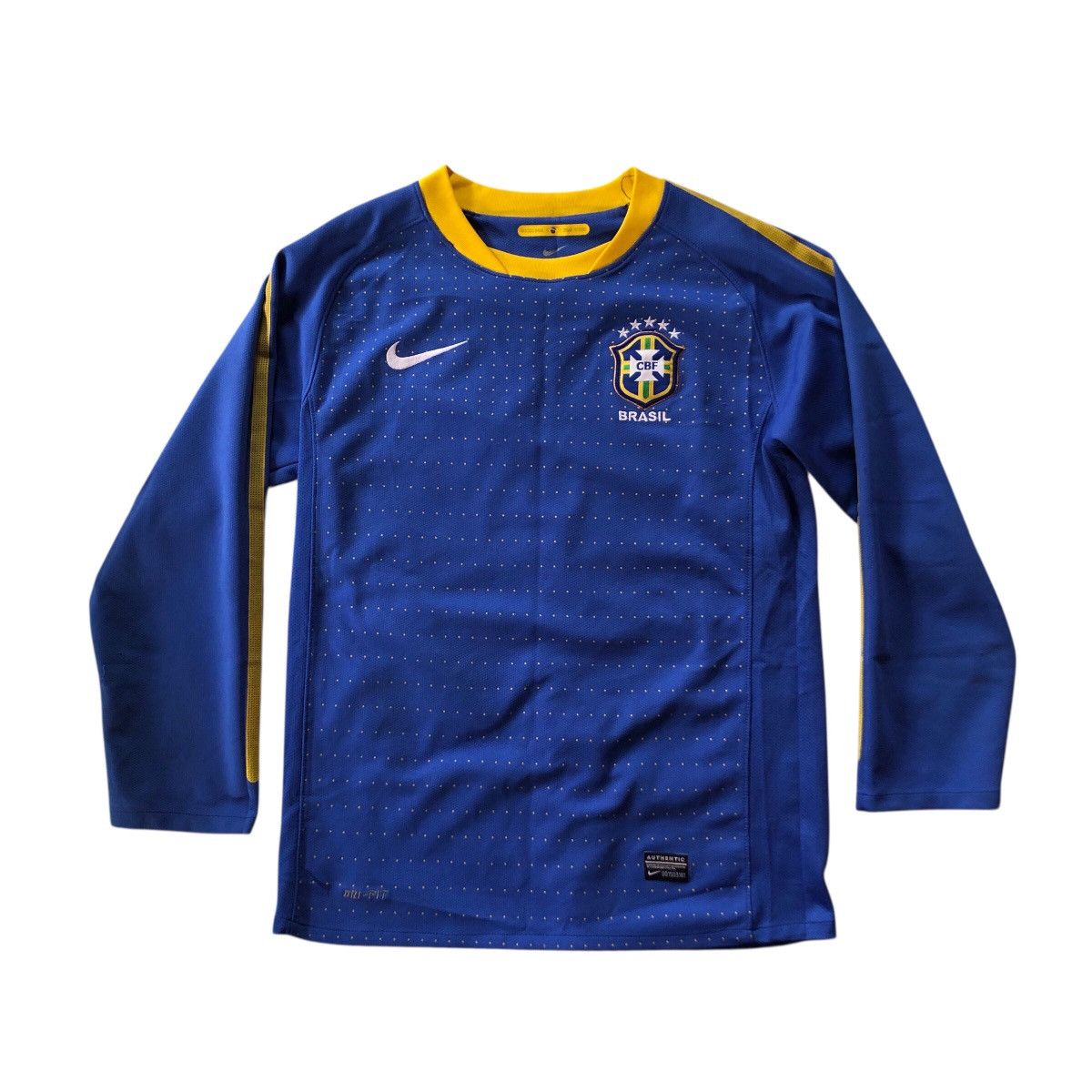 Brazil World Cup Away Kits Jersey 2010 Long Sleeve Shirt