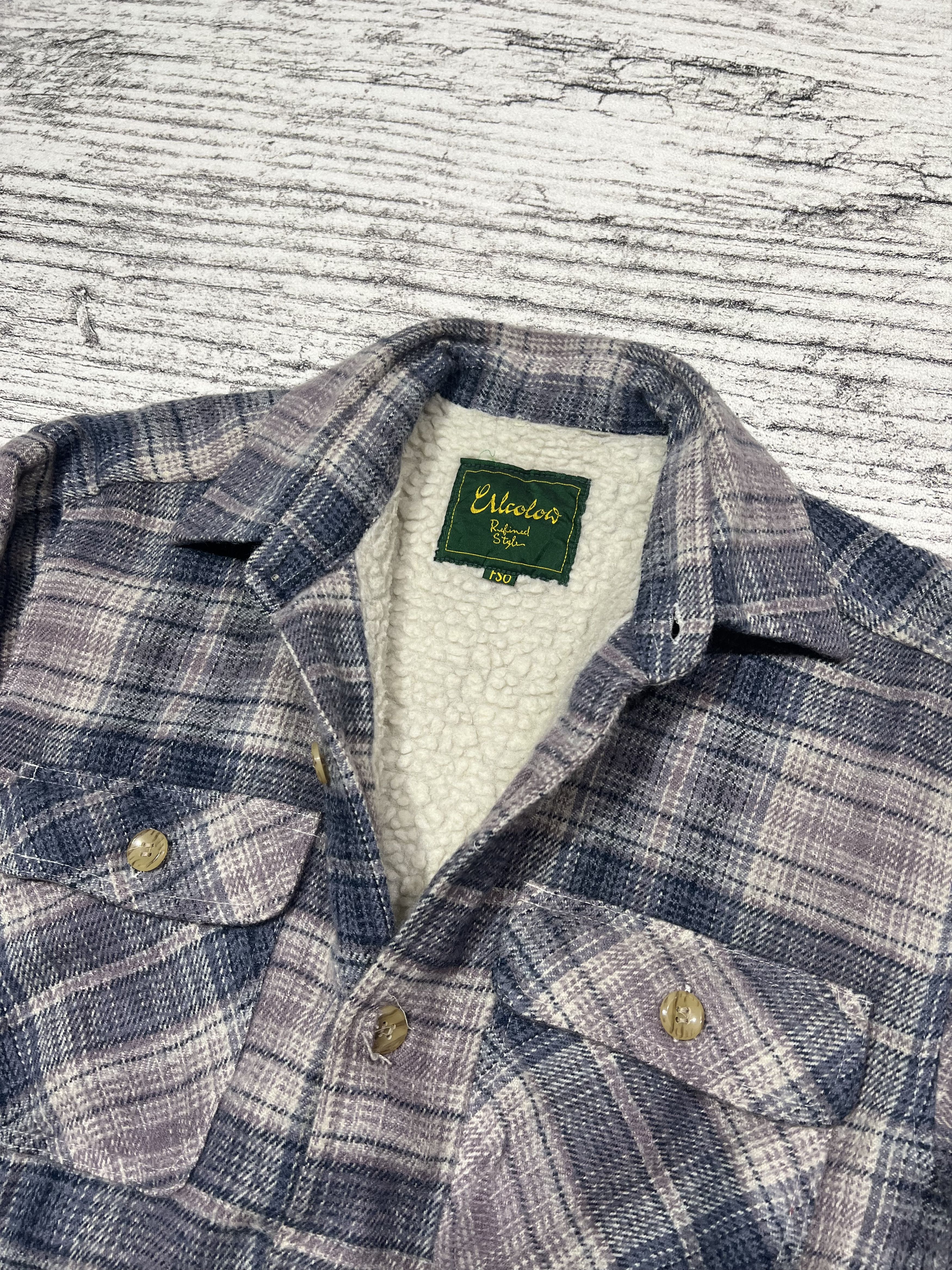 Japanese Brand 2000s Veterano Fleece Wool Button Shirt y2k Lgb Ifsix Size US L / EU 52-54 / 3 - 3 Thumbnail