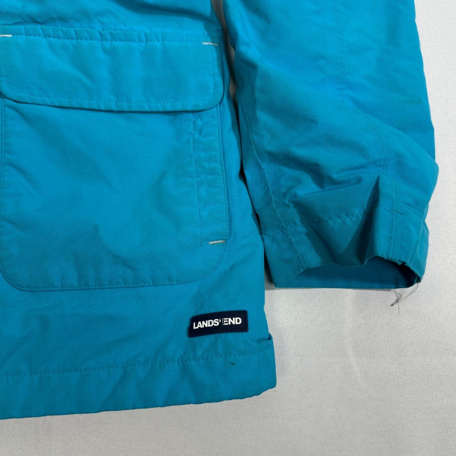 Lands' End Lands' End Girls Size 14 Waterproof Hooded Parka Jacket Size XS / US 0-2 / IT 36-38 - 6 Thumbnail