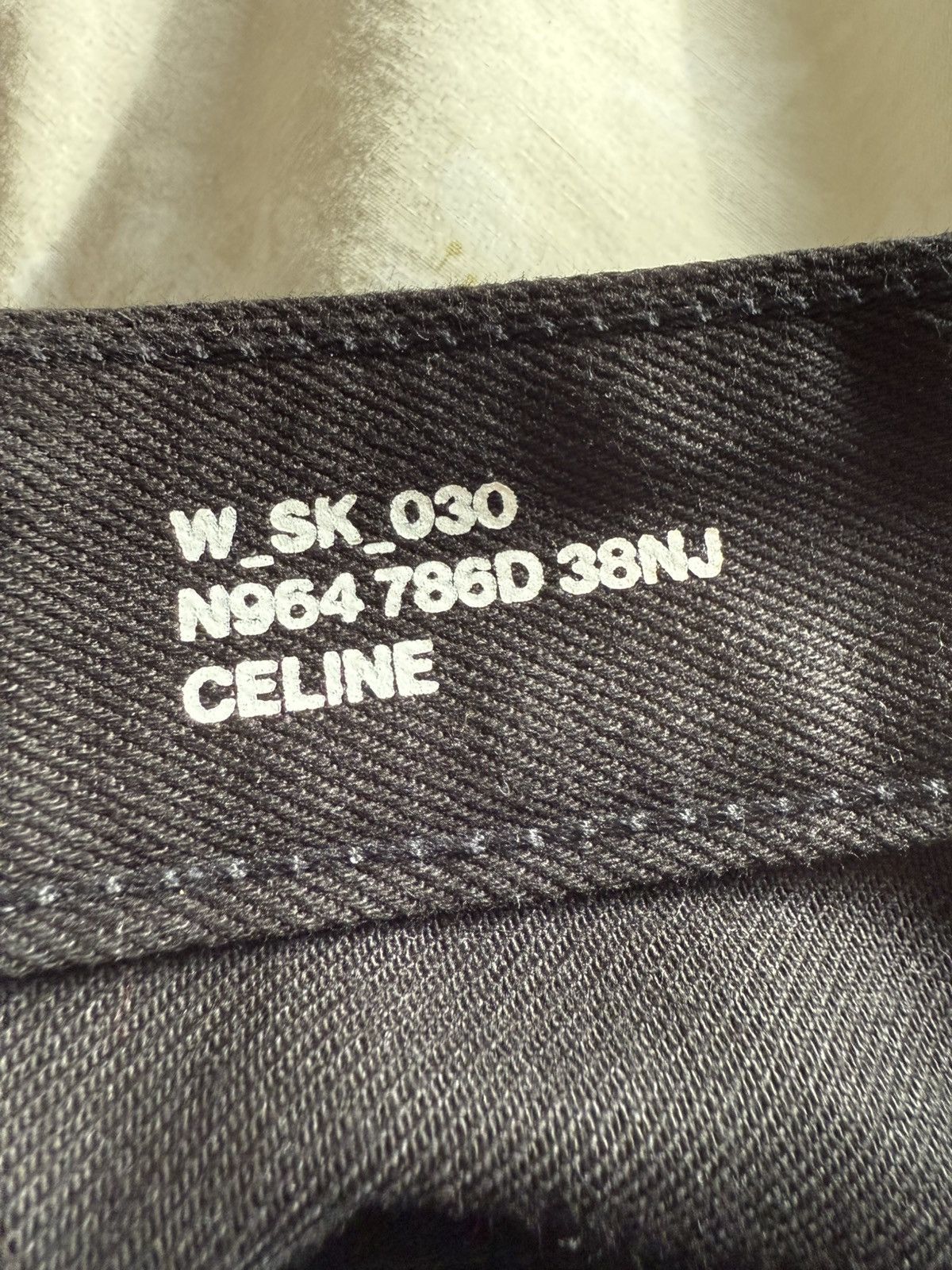 Celine Celine Neo pure black skinny jeans 32 Hedi Slimane grail Size US 32 / EU 48 - 20 Thumbnail