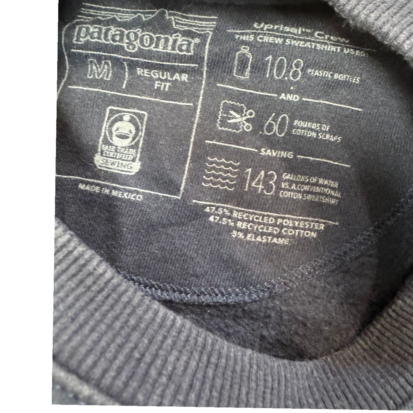 Patagonia Patagonia Mens Navy Blue Size M Fitz Roy Horizons Uprisal Crew Sweatshirt Size US M / EU 48-50 / 2 - 4 Thumbnail