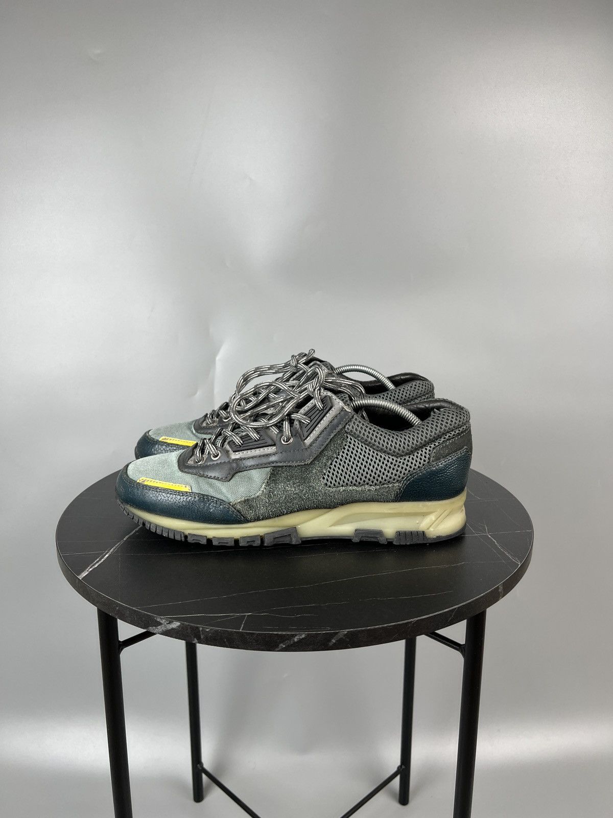 Lanvin Lanvin Mesh Leather suede Sneakers (Y0488) Size US 8 / EU 41 - 5 Thumbnail