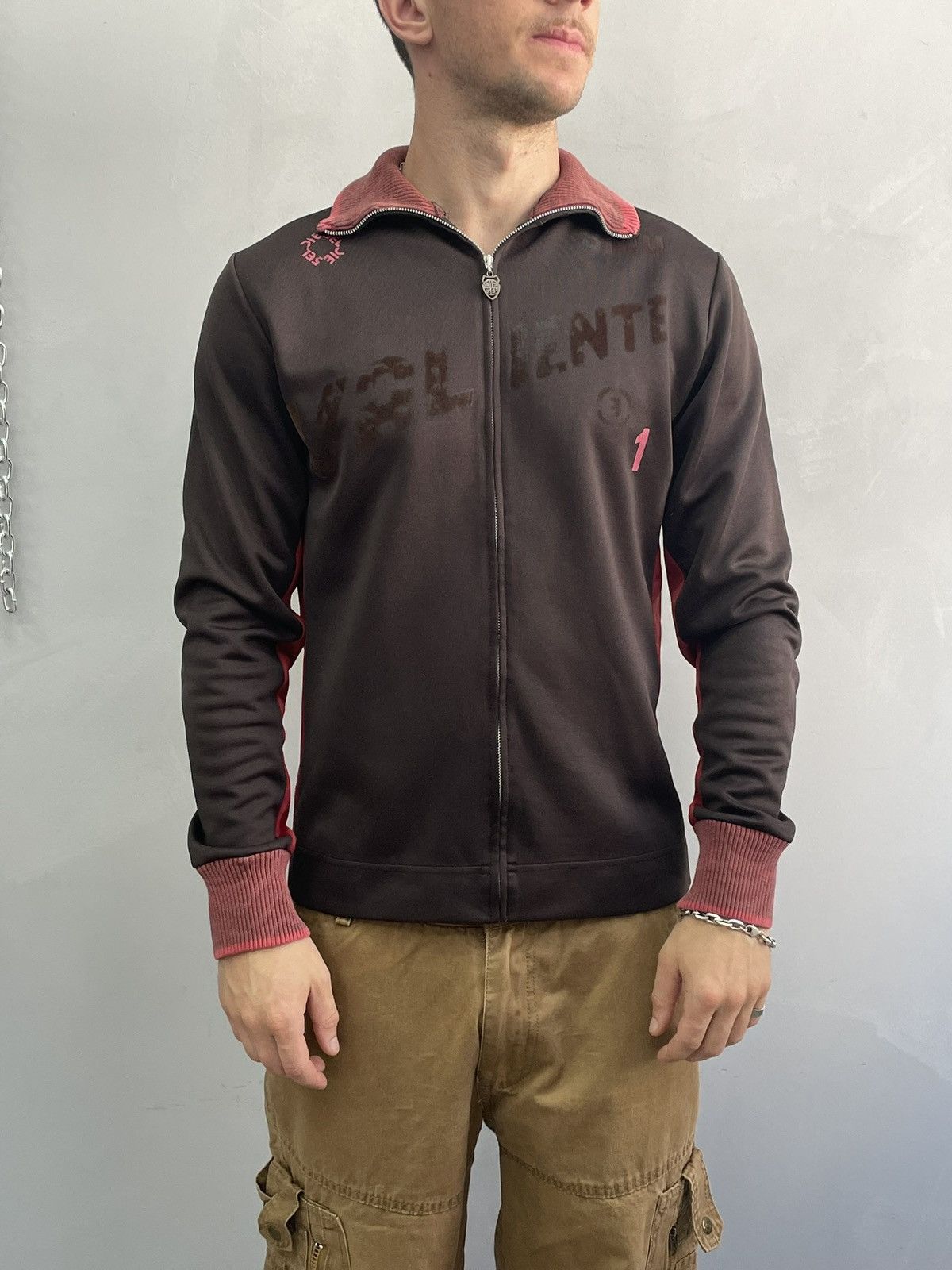 Diesel Rare brown diesel Zip sweatshirt y2k hype japanese Size US L / EU 52-54 / 3 - 1 Thumbnail