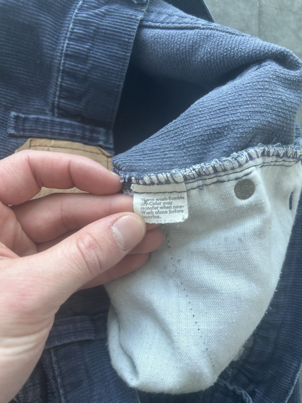 Levi's Vintage 70s Levi’s 505 Corduroy Pants 32x31 Faded Blue Size US 32 / EU 48 - 9 Thumbnail