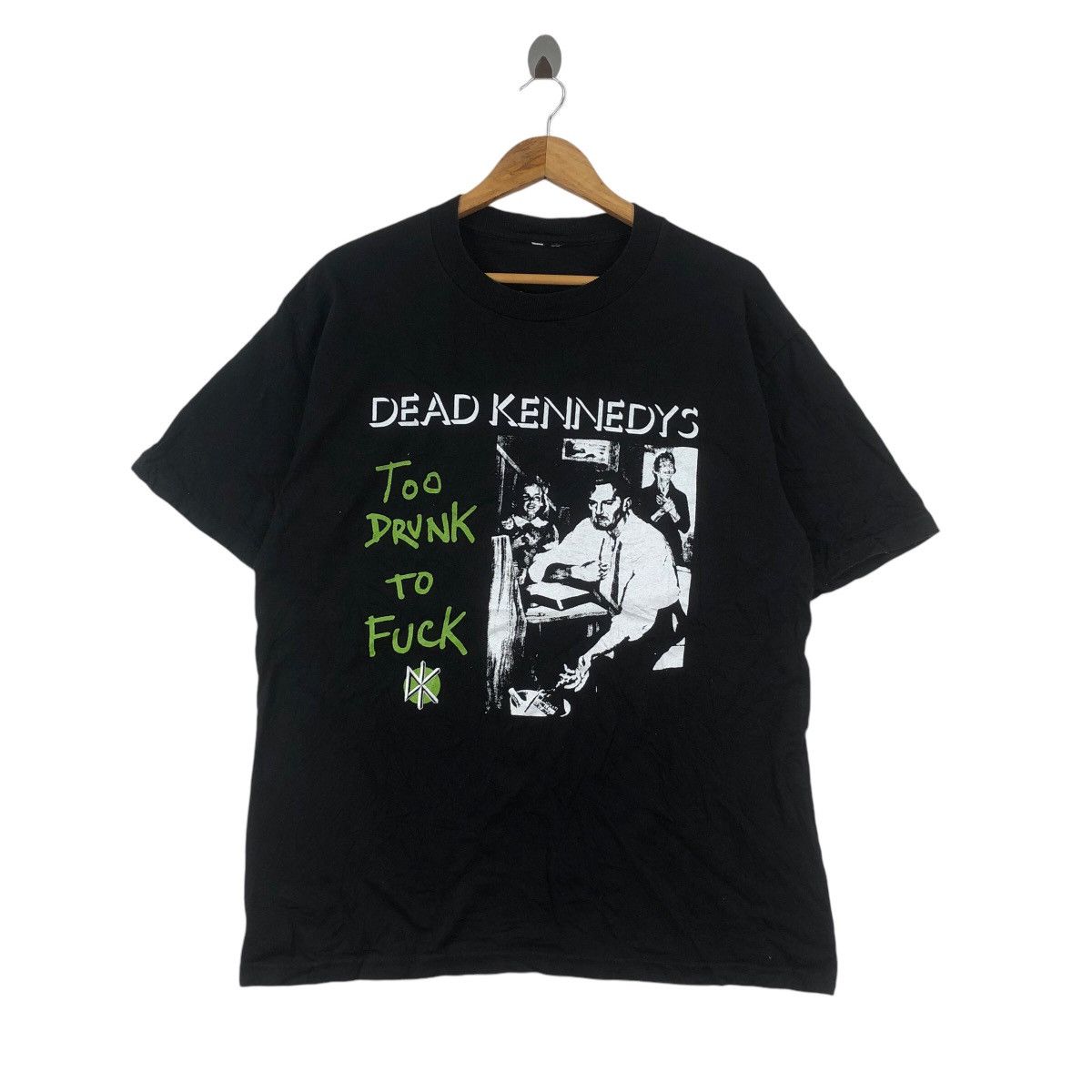 Vintage Vintage DEAD KENNEDYS PUNK Too Drunk To Fu** Tee Shirt Top Size US L / EU 52-54 / 3 - 1 Thumbnail