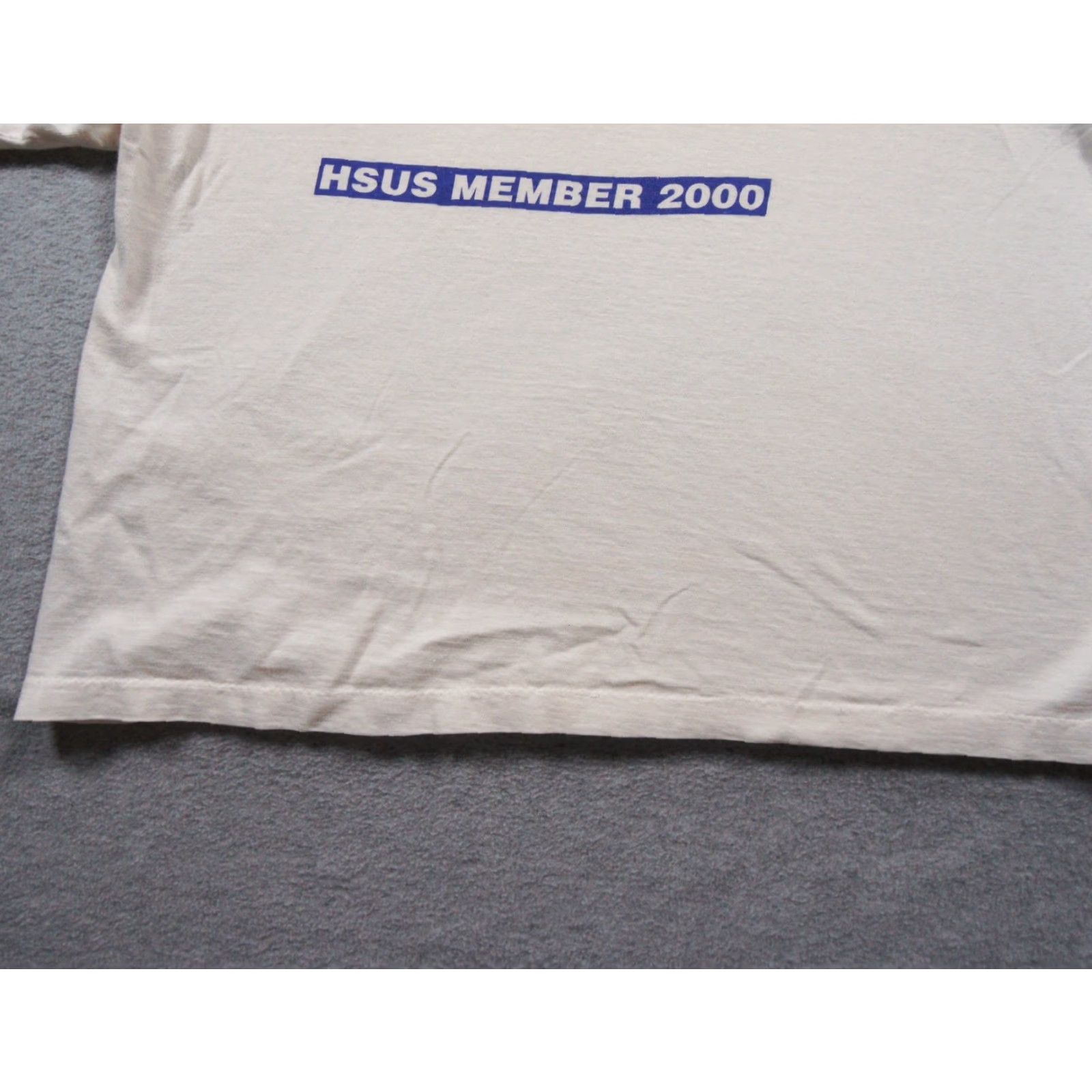 Vintage VINTAGE Humane Society Shirt Mens M White Cropped Animals Y2K Tee Dogs Pets Size US M / EU 48-50 / 2 - 3 Thumbnail