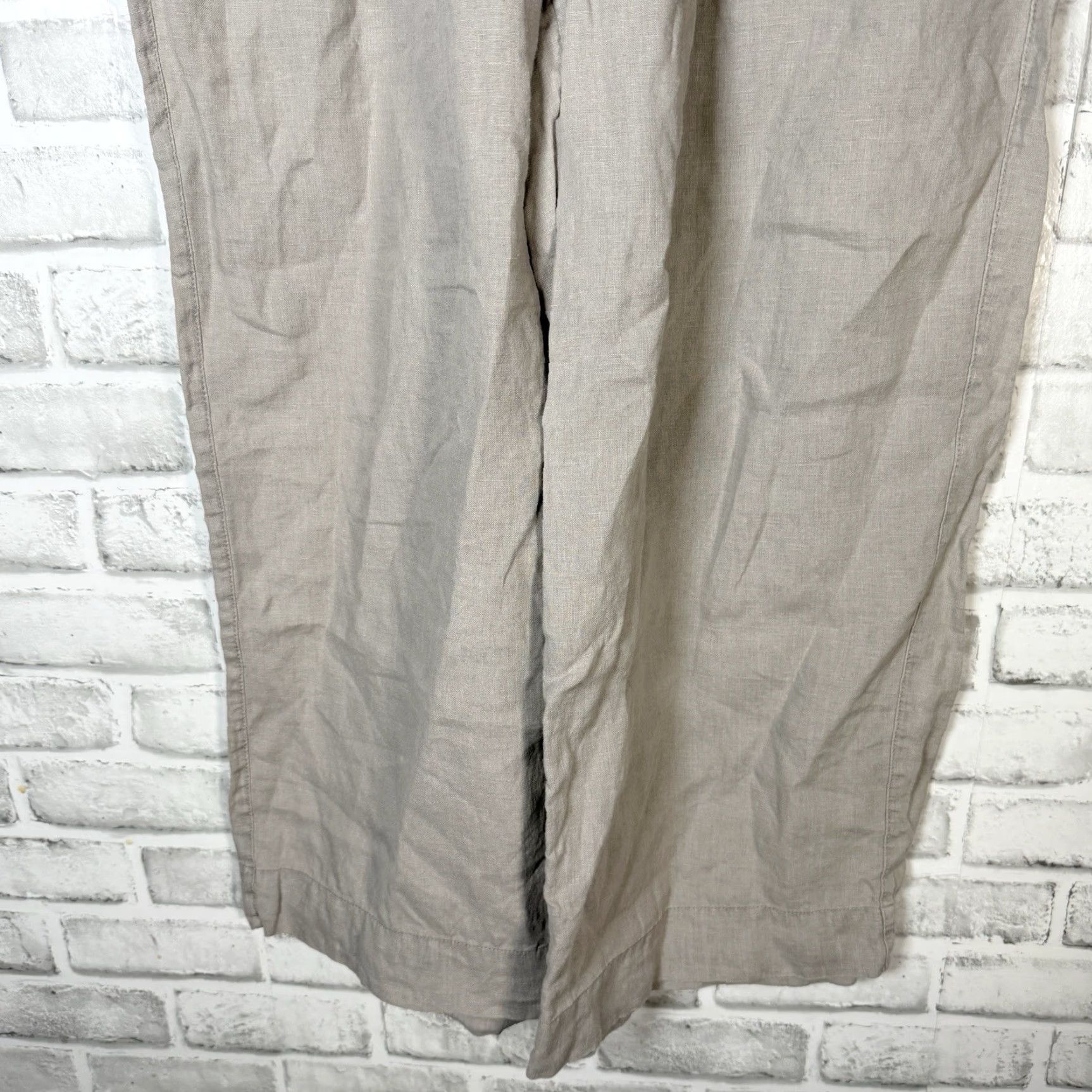Vintage Tahari Linen Beige Chino Pants Womens Size L Casual Size 36" / US 14 / IT 50 - 3 Thumbnail