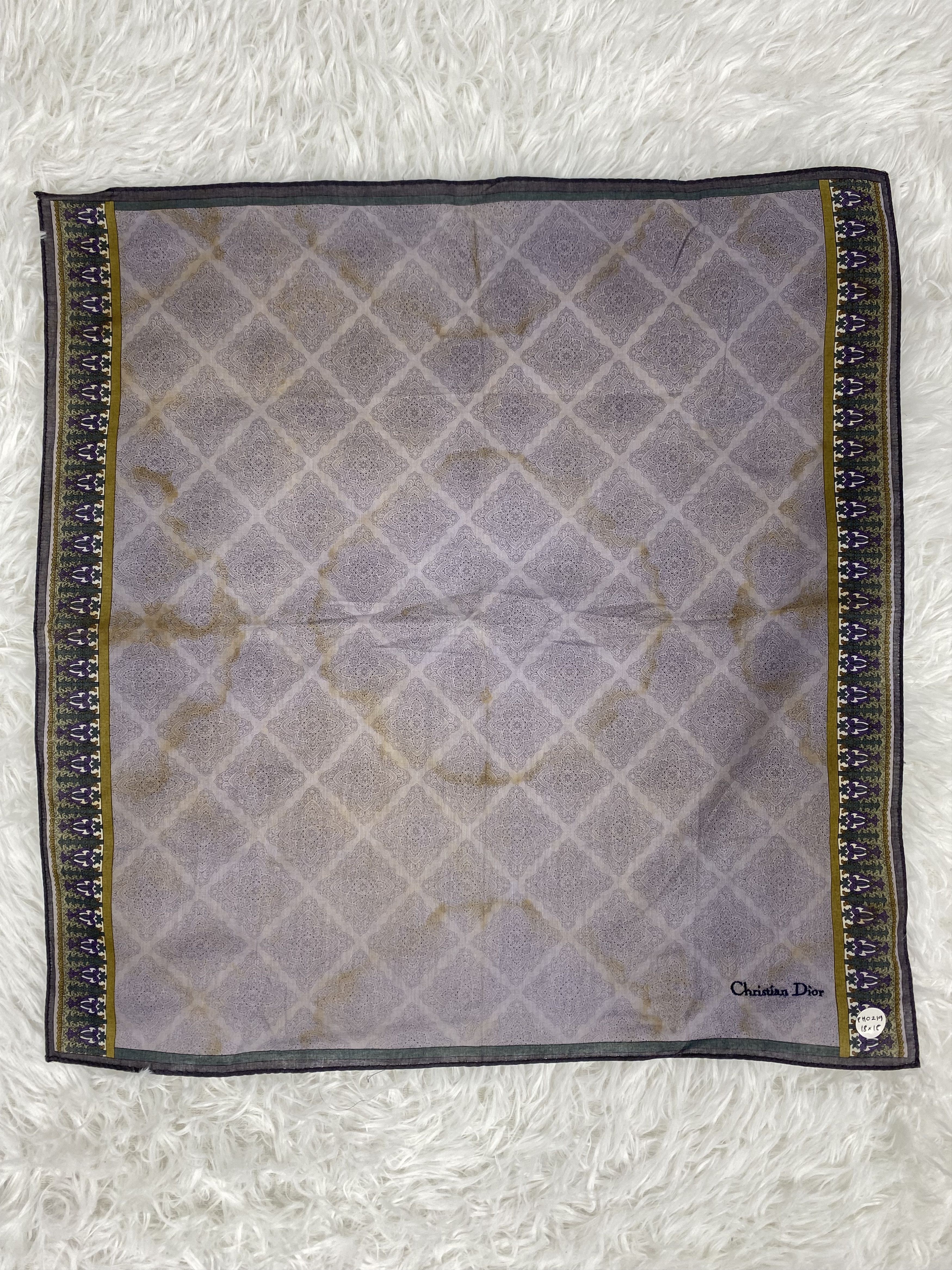 Vintage Vintage Christian Dior Handkerchief Neckerchief PH0219 Size ONE SIZE - 3 Thumbnail