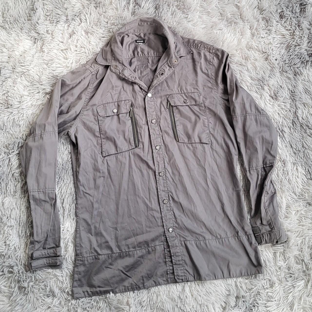 Versace Versace Men's Grey shirt - Vintage - Y2K - Size M Size US M / EU 48-50 / 2 - 1 Thumbnail