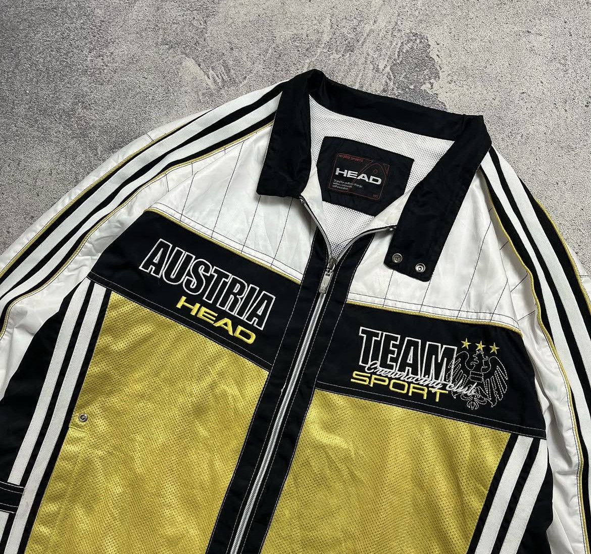 Vintage Vintage Head Racing Colourblock Windbraker Jacket Size US XL / EU 56 / 4 - 3 Thumbnail