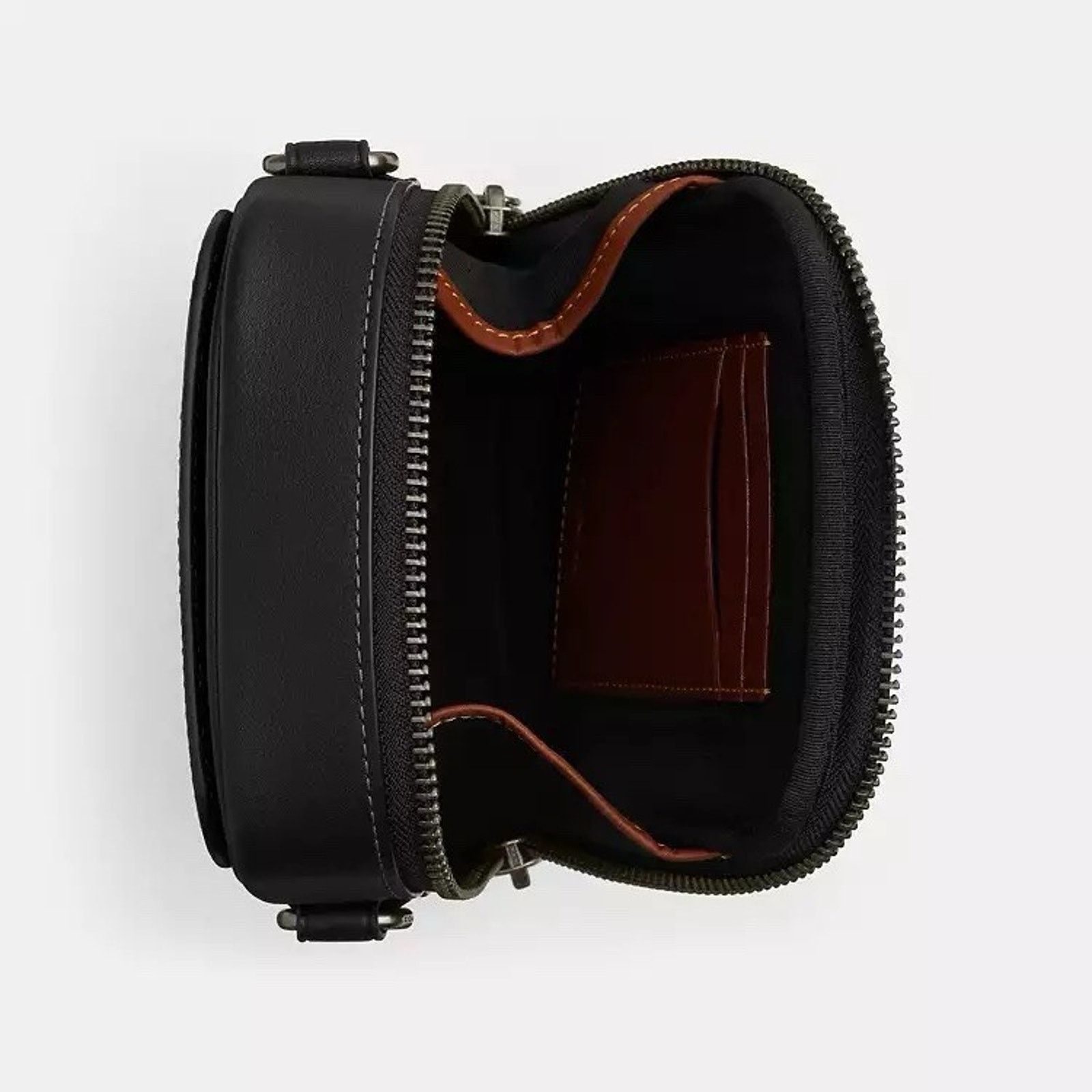 Coach NWT Coach Stanton Crossbody Bag Stripes CEB29 Gunmetal/Black Size ONE SIZE - 11 Thumbnail