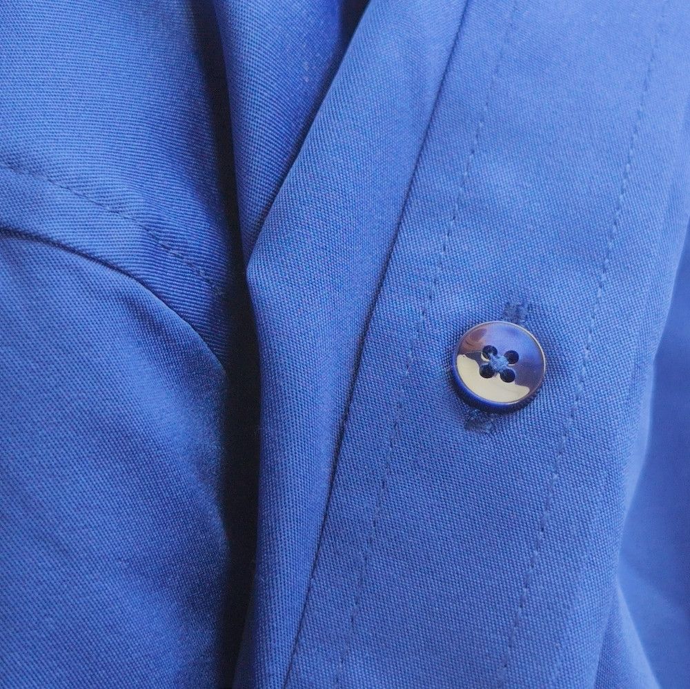 Vintage Flex Men's Luxury Collection sz 3XL Blue Satin Shirt Size US XXL / EU 58 / 5 - 6 Thumbnail