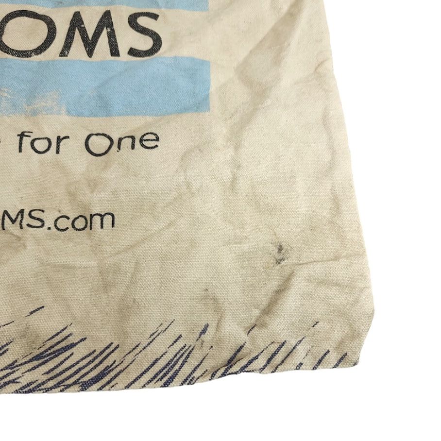 Toms TOMS Alice In Wonderland Canvas Tote Bag 14x13 Inches Unisex Adults Medium Beige Tote Canvas Lightweight Size ONE SIZE - 4 Thumbnail