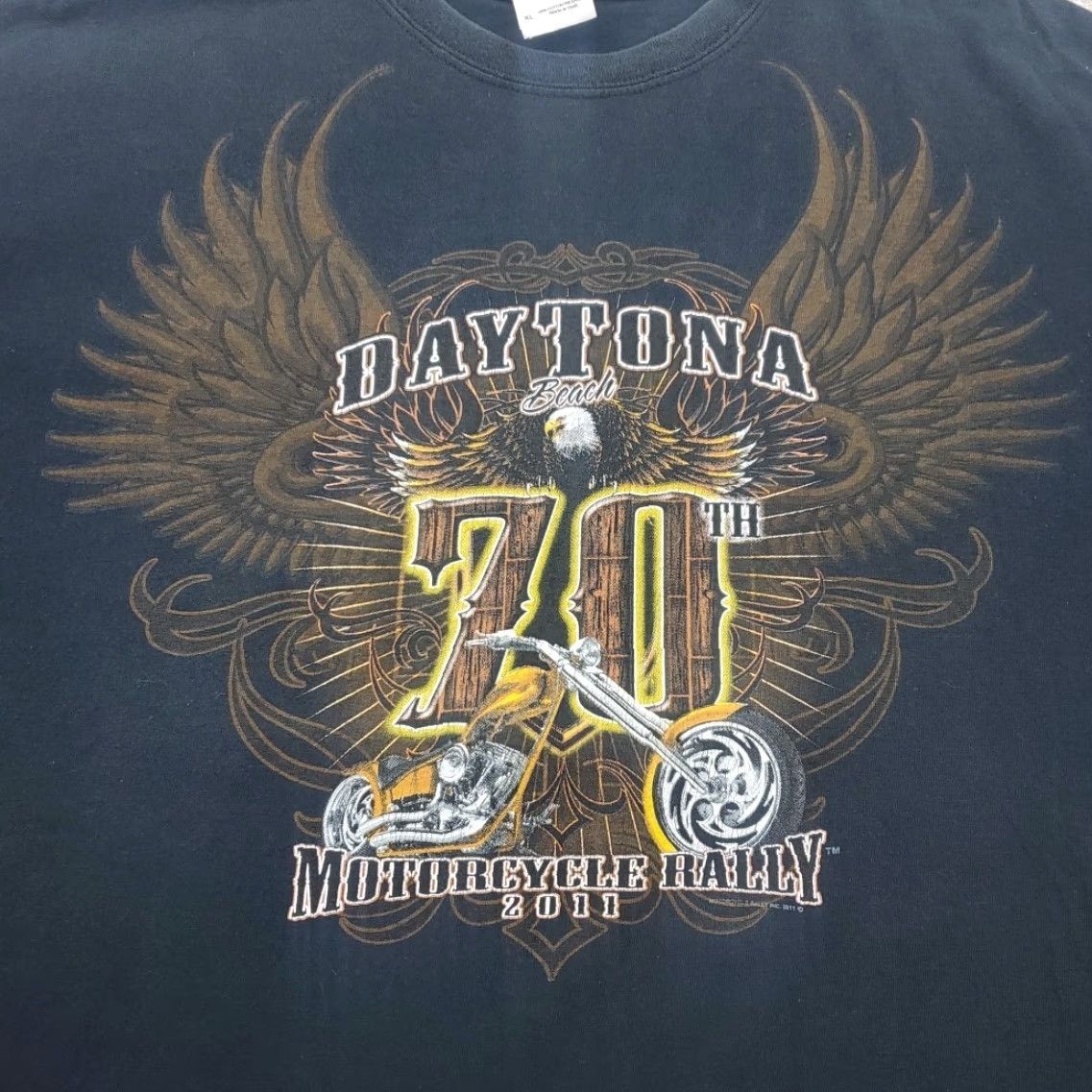 Gildan VINTAGE Bike Week Rally Daytona Beach 2011 T Shirt Adult XL 70th Annual Motorcycle Biker Size US XL / EU 56 / 4 - 6 Thumbnail