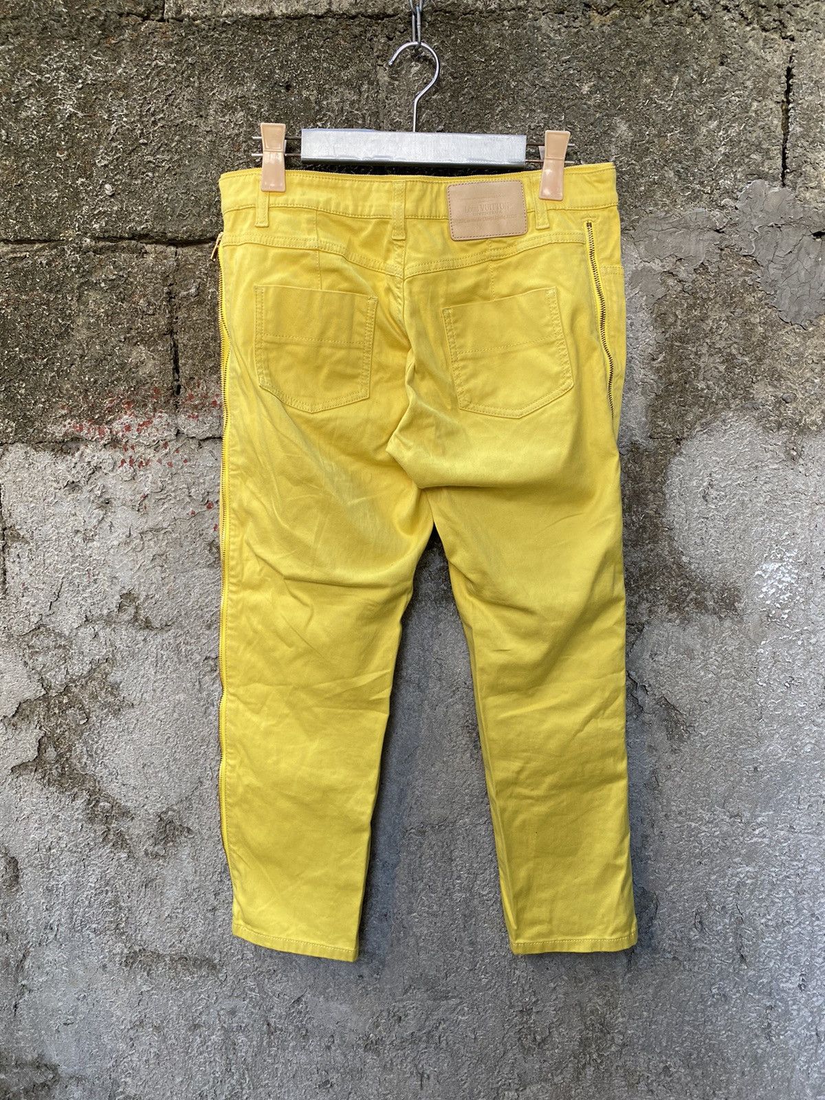 Louis Vuitton Yellow Side Zip Detail Jeans Size 27" / US 4 / IT 40 - 6 Thumbnail