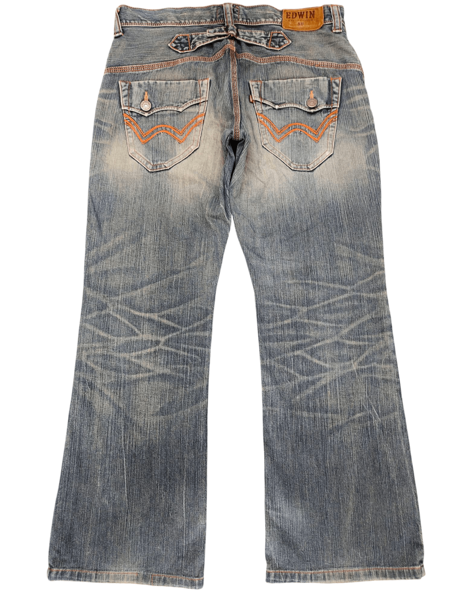 Kapital Vintage Edwin Buckle Back Distress Faded Clawmark Denim Jean Size US 36 / EU 52 - 1 Thumbnail