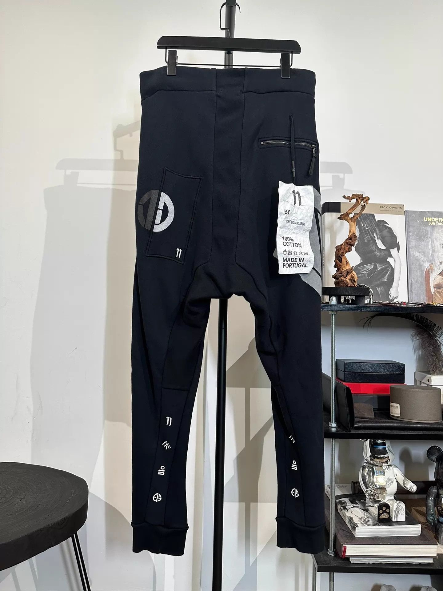 Boris Bidjan Saberi Boris Bidjan Saberi 11by bbs embroidered cuffed pant LNWT Size US 34 / EU 50 - 1 Thumbnail