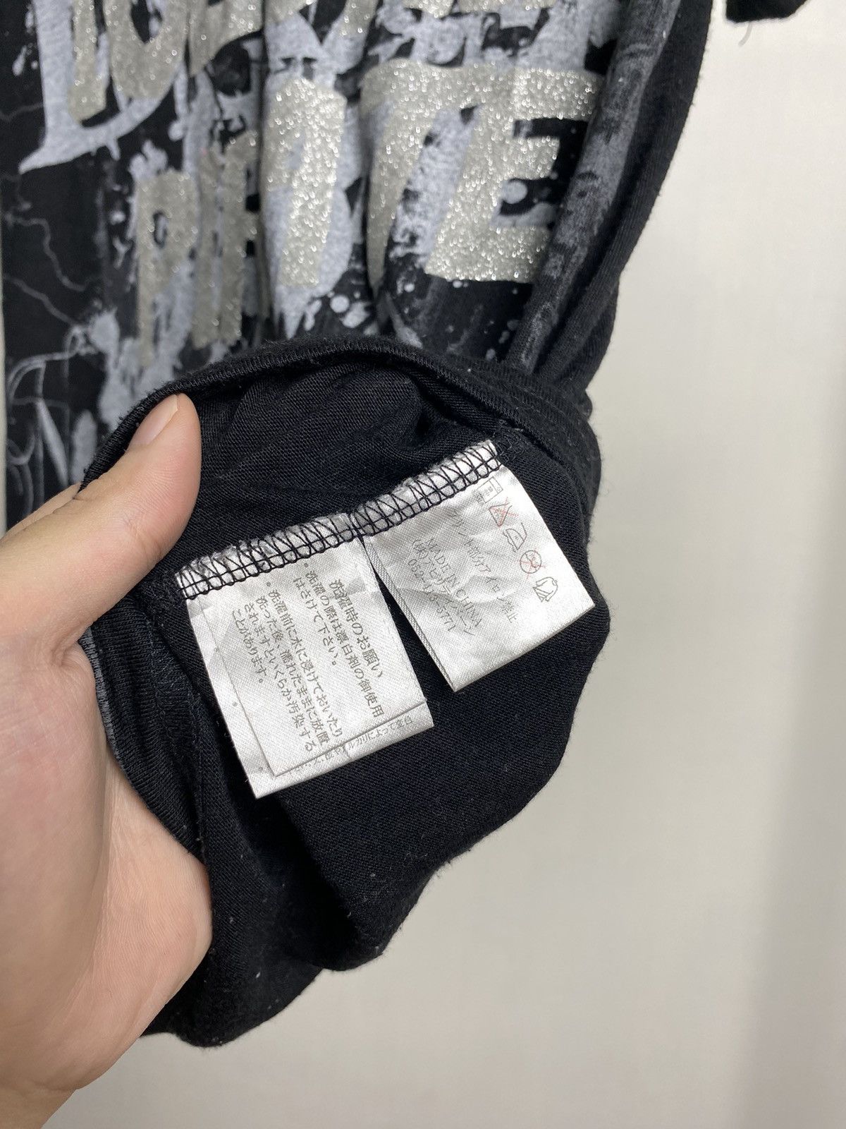 If Six Was Nine × Japanese Brand × Le Grande Bleu (L.G.B.) Dangerous Warning Poem Rock Gothic Tshirt Size US S / EU 44-46 / 1 - 4 Thumbnail