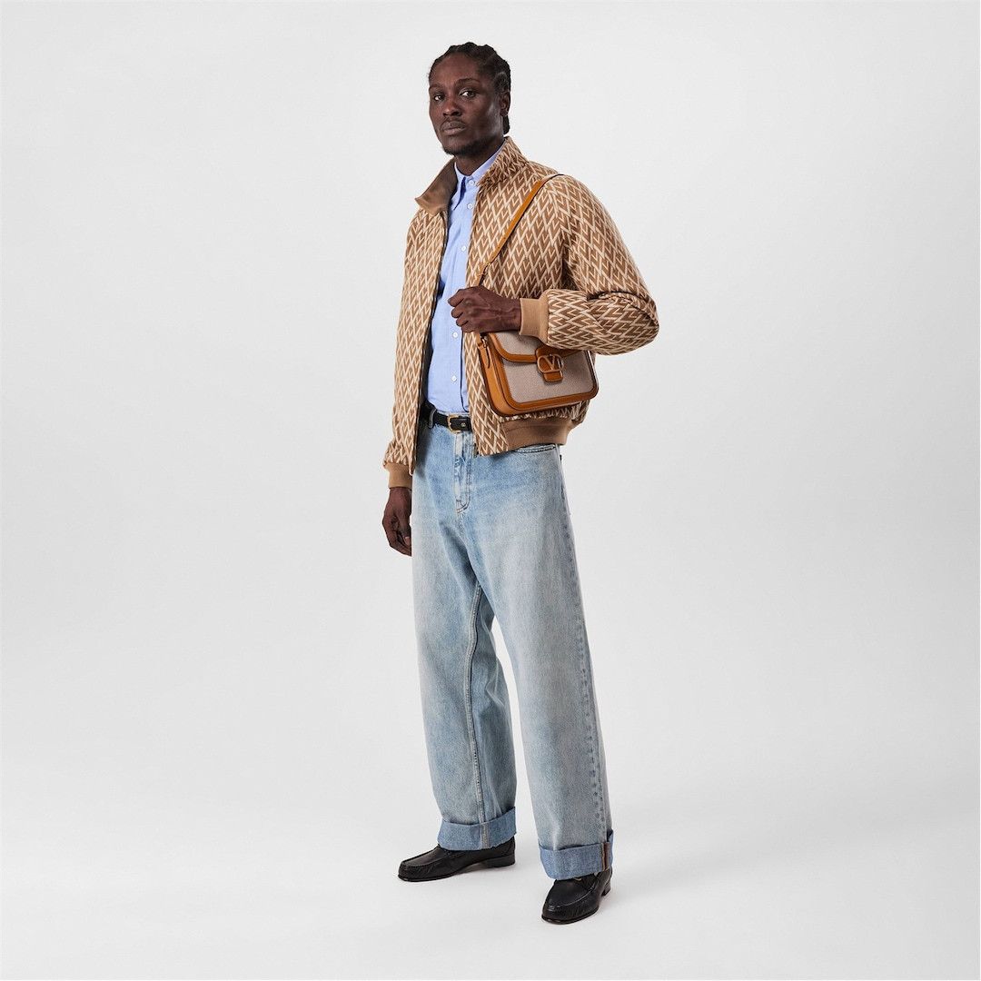 Valentino o1g2r1mq0526 Wide Leg Jeans in Lght Blue Size US 34 / EU 50 - 4 Thumbnail