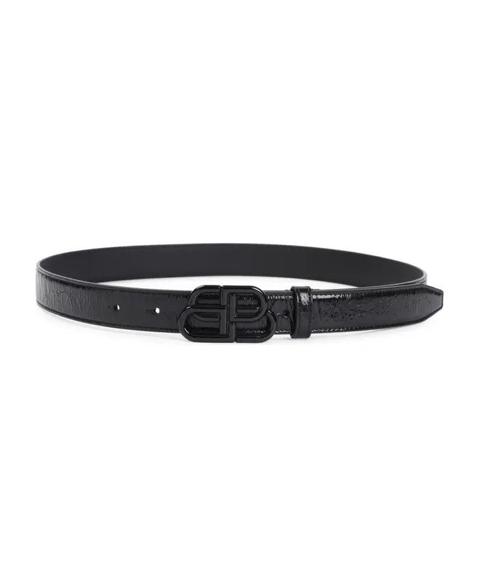 Balenciaga o1bcso1str1225 Size: 90 / BB Thin Belt in Black Size ONE SIZE - 2 Thumbnail