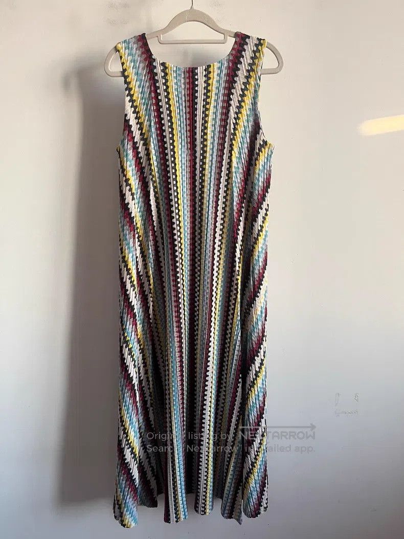 Issey Miyake Issey Miyake Color-Block Dress Size L / US 10 / IT 46 - 2 Thumbnail