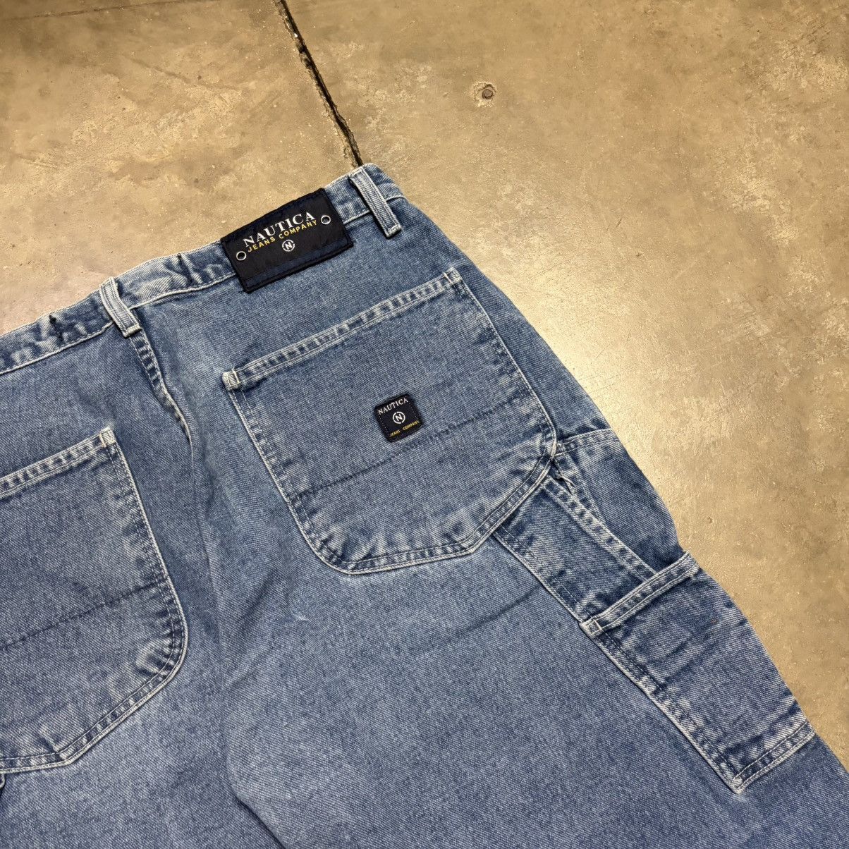 Nautica Vintage Nautica Jeans Wide Leg Baggy Carpenter Skater Y2K Size US 34 / EU 50 - 3 Thumbnail