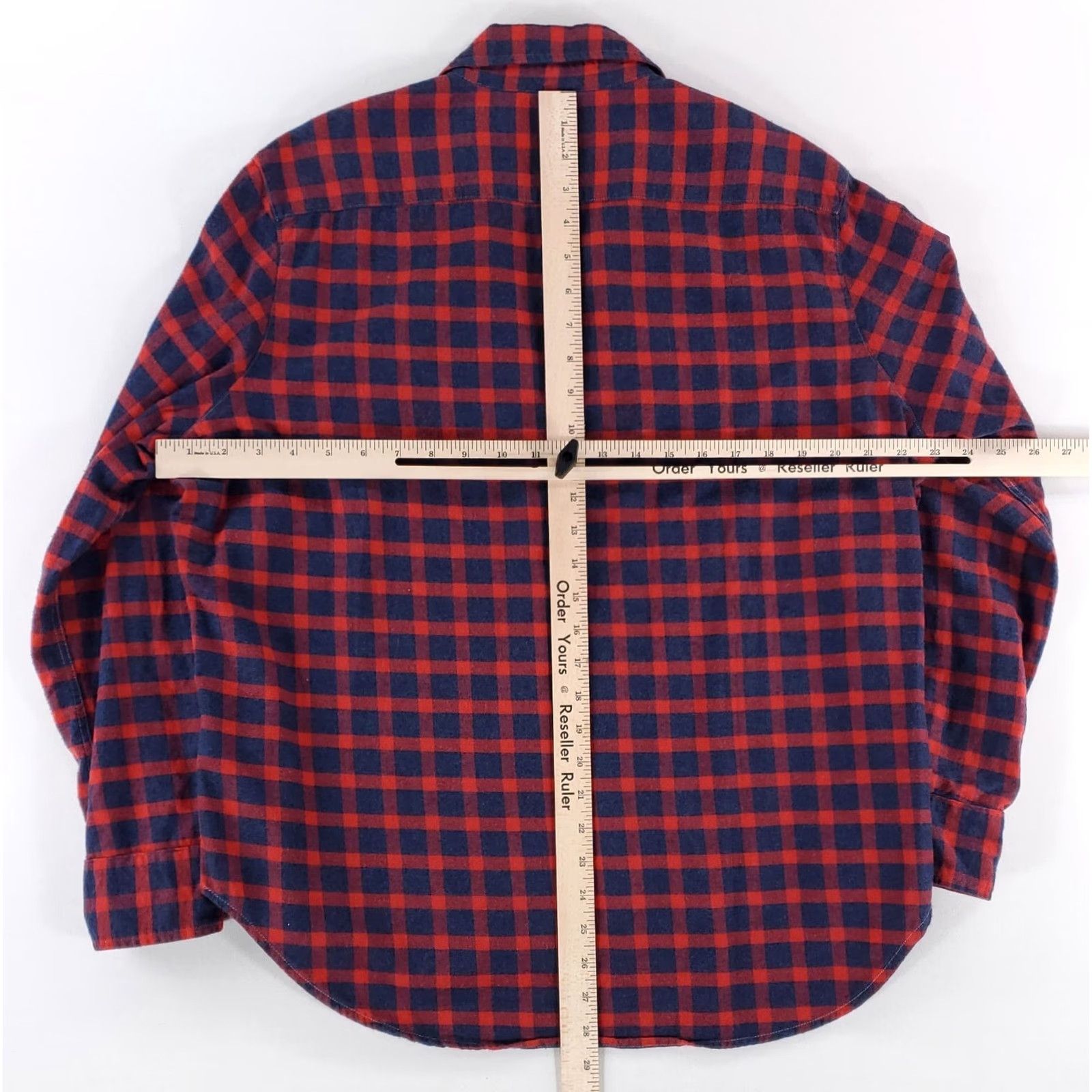 Frank & Eileen VINTAGE Frank & Eileen Button-Up Shirt Women M Red Blue Plaid Boyfriend Made USA Womens M Size M / US 6-8 / IT 42-44 - 5 Thumbnail