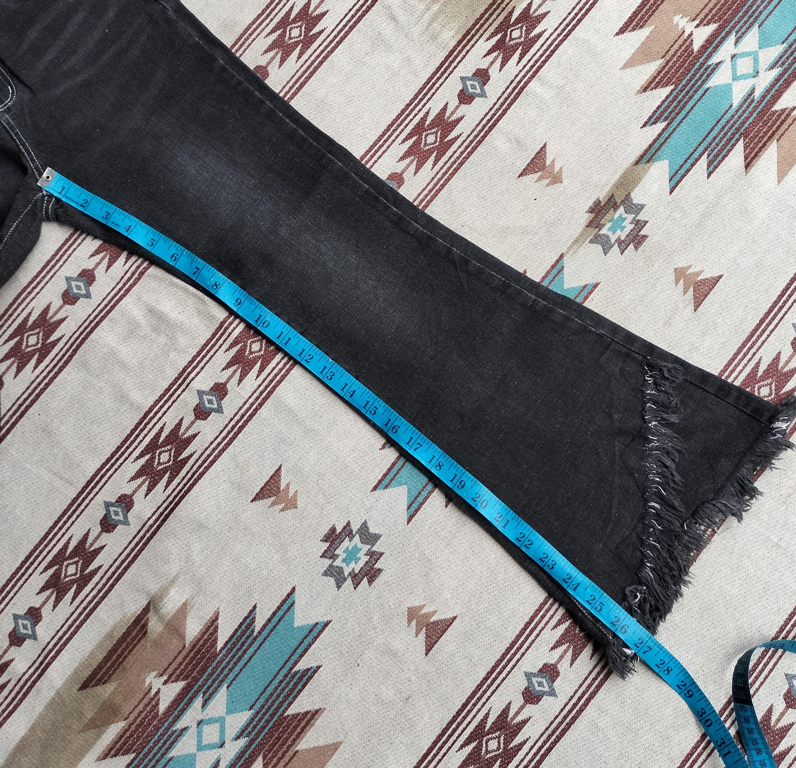 Tornado Mart rope suede belt tassel flare denim Size US 27 - 19 Thumbnail