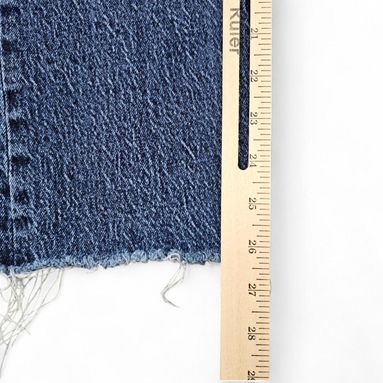 Levi's Levis Jeans Womens 27 Wedgie Straight Mid Rise Frayed 25x27 Size 27" / US 4 / IT 40 - 7 Thumbnail