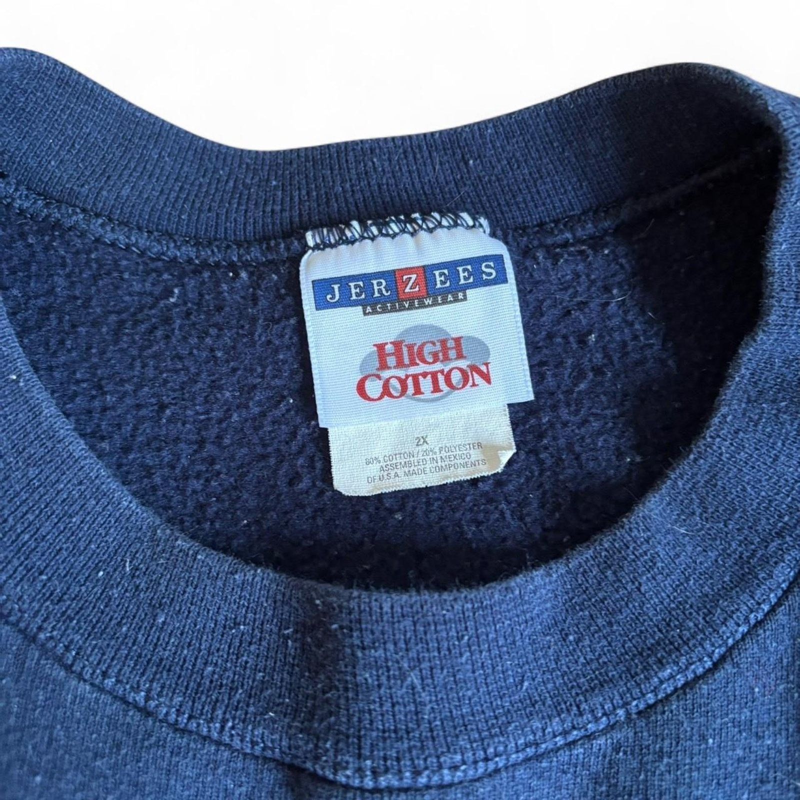 Jerzees Vintage Denver Police Navy Blue Sweatshirt XXL Jerzees Size US XXL / EU 58 / 5 - 7 Thumbnail