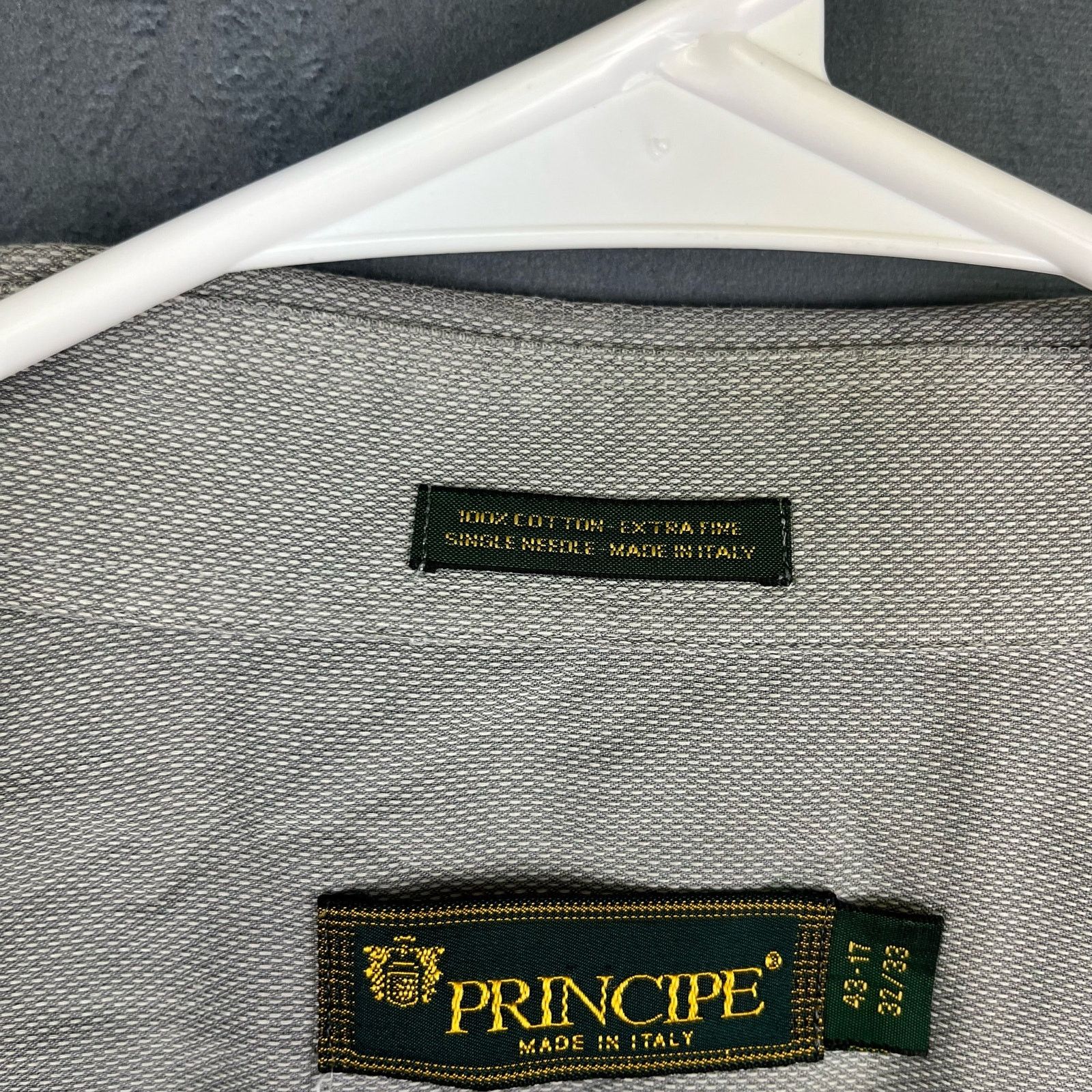 Principe Principe Italian 43-17 32/33 Extra Fine Dress Shirt BB-11 Size US XL / EU 56 / 4 - 5 Thumbnail