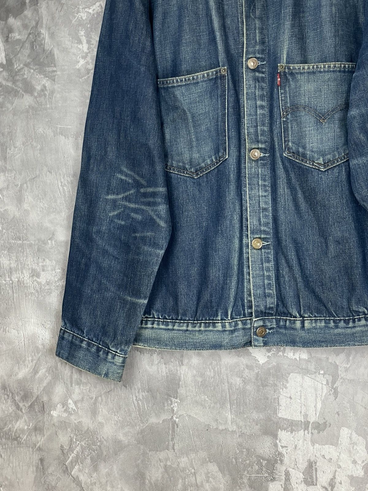 Levi's CRAZY VINTAGE LEVIS DENIM Y2K 90s STREETWEAR JACKET Size US L / EU 52-54 / 3 - 5 Thumbnail