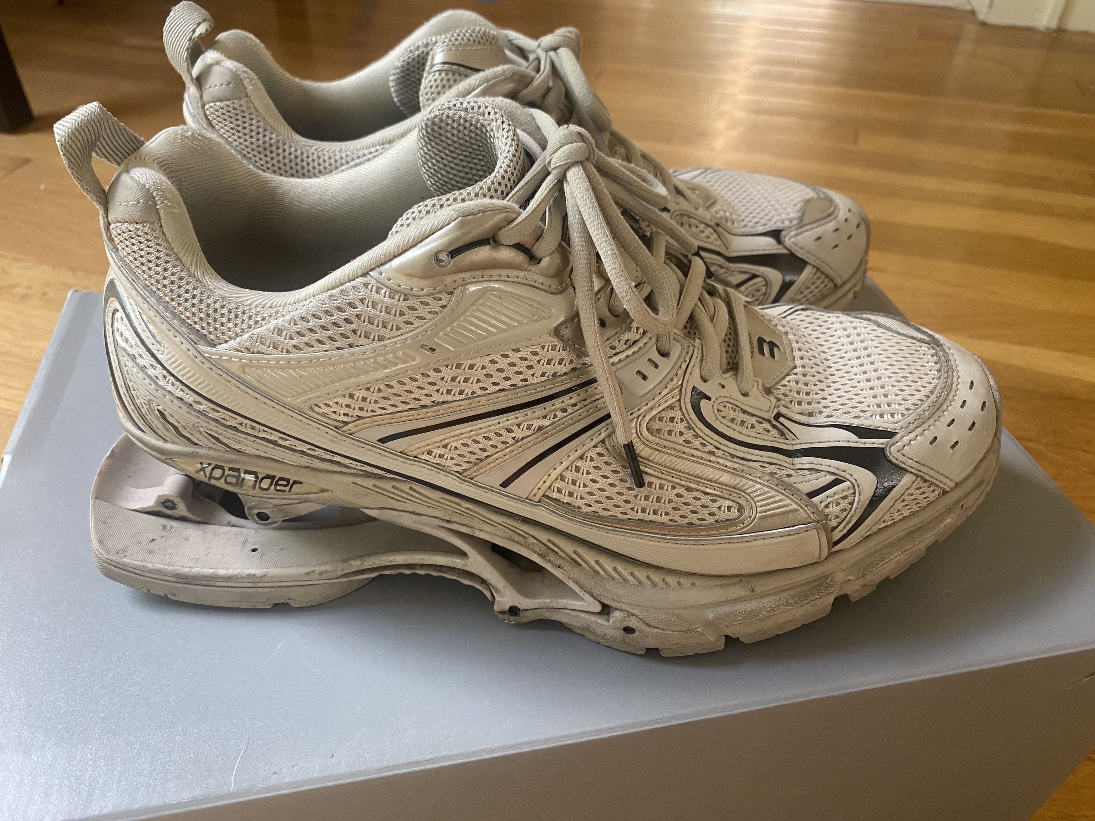 Balenciaga White/Black Balenciaga X-Panders Size US 10 / EU 43 - 3 Thumbnail