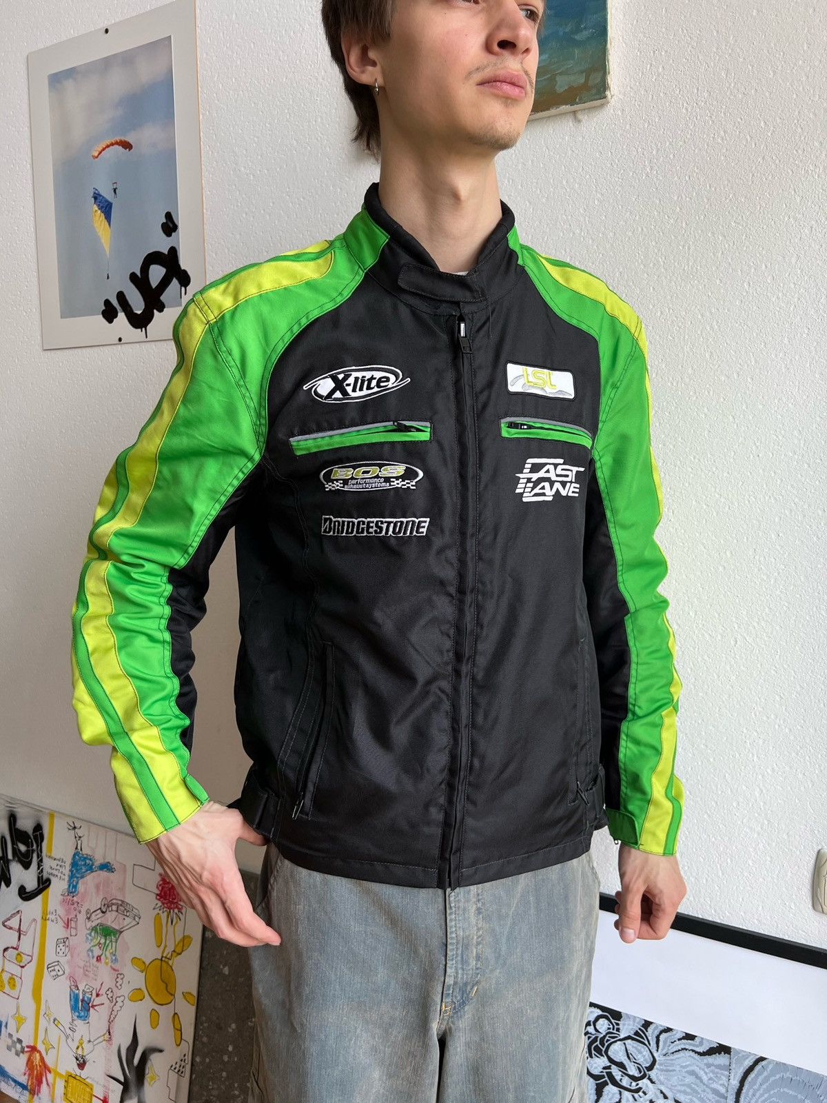 Vintage Racing vintage fast lane jacket Size US L / EU 52-54 / 3 - 12 Thumbnail