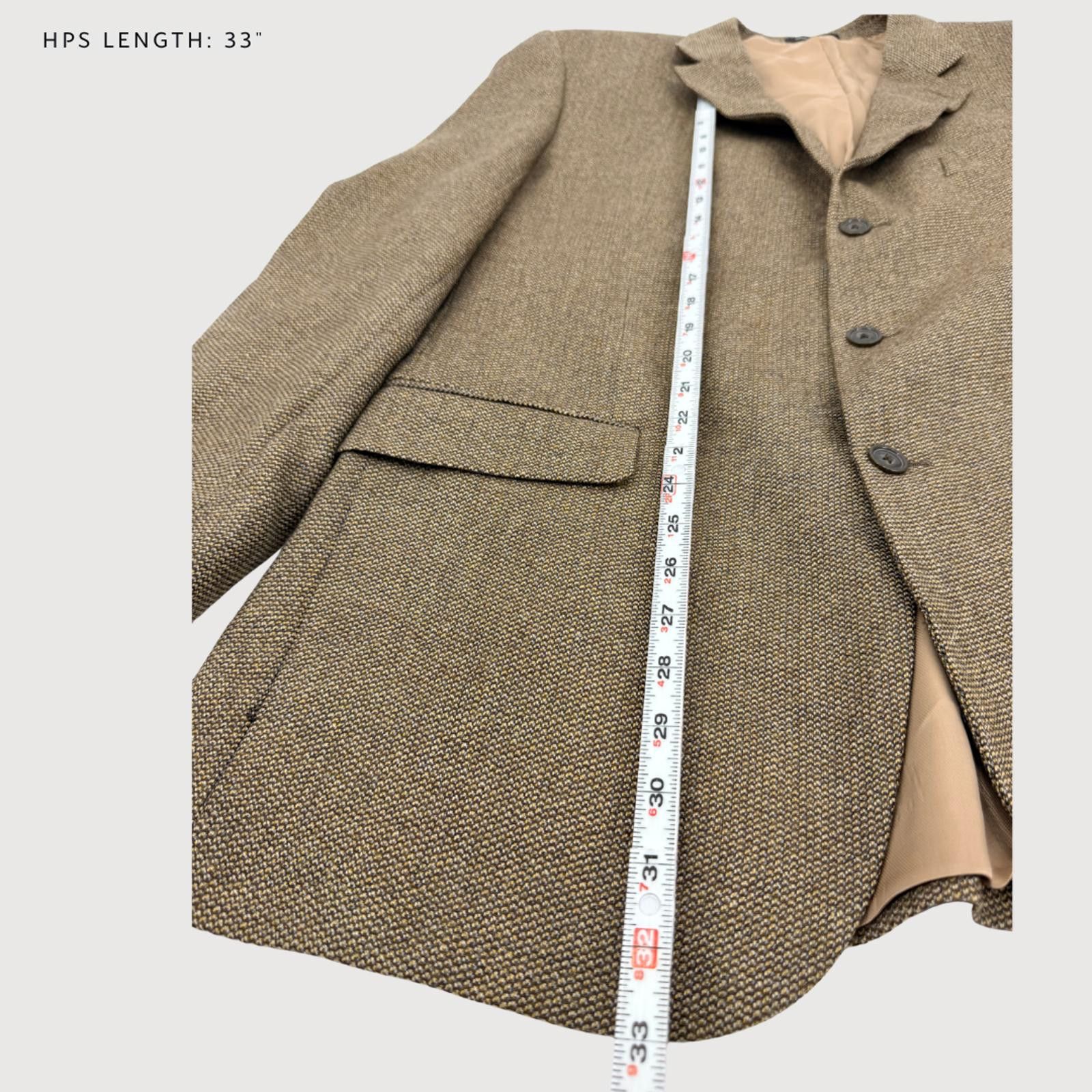 Michael Kors Michael Kors Tweed Sport Coat Lambswool Brown 44R Size 44R - 8 Thumbnail