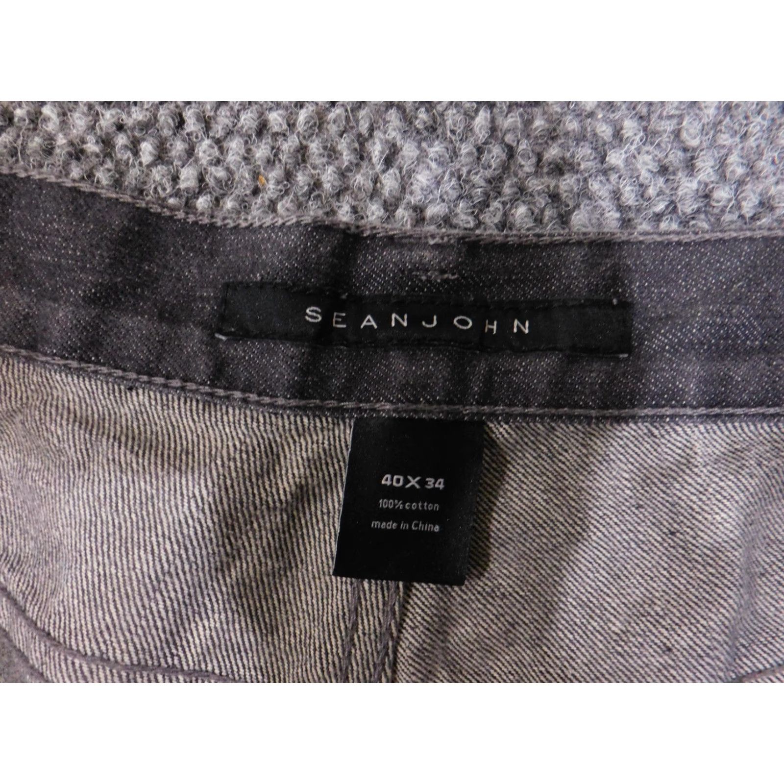 Sean John VINTAGE Sean John Jeans Mens 40x34 Black Gray Denim Hamilton Straight Leg 5 Pocket Wash Size US 40 / EU 56 - 3 Thumbnail