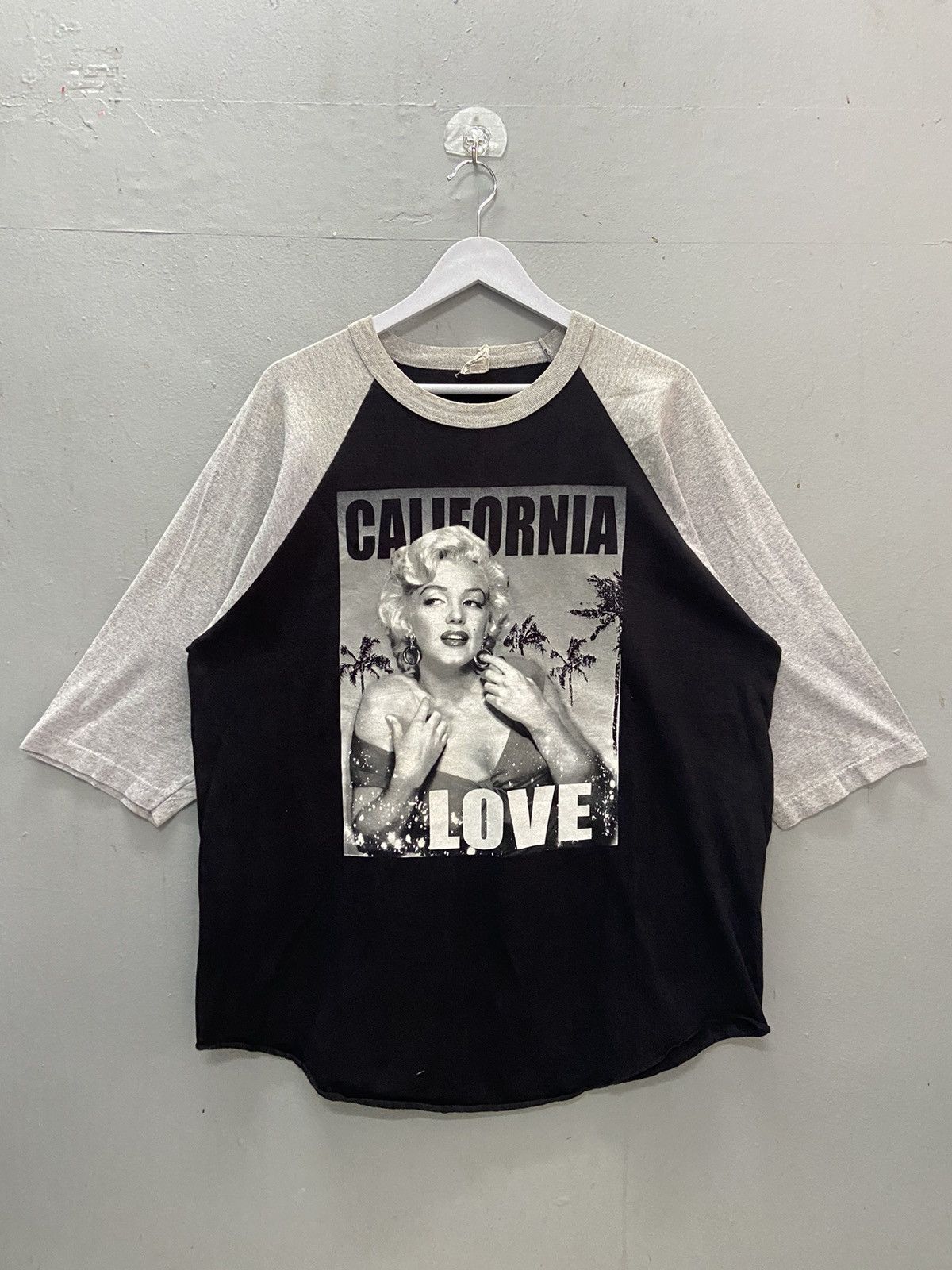Band Tees MARILYN MONROE CALIFORNIA LOVE 3/4 SLEEVE RAGLAN TEE Size XL / US 12-14 / IT 48-50 - 1 Thumbnail